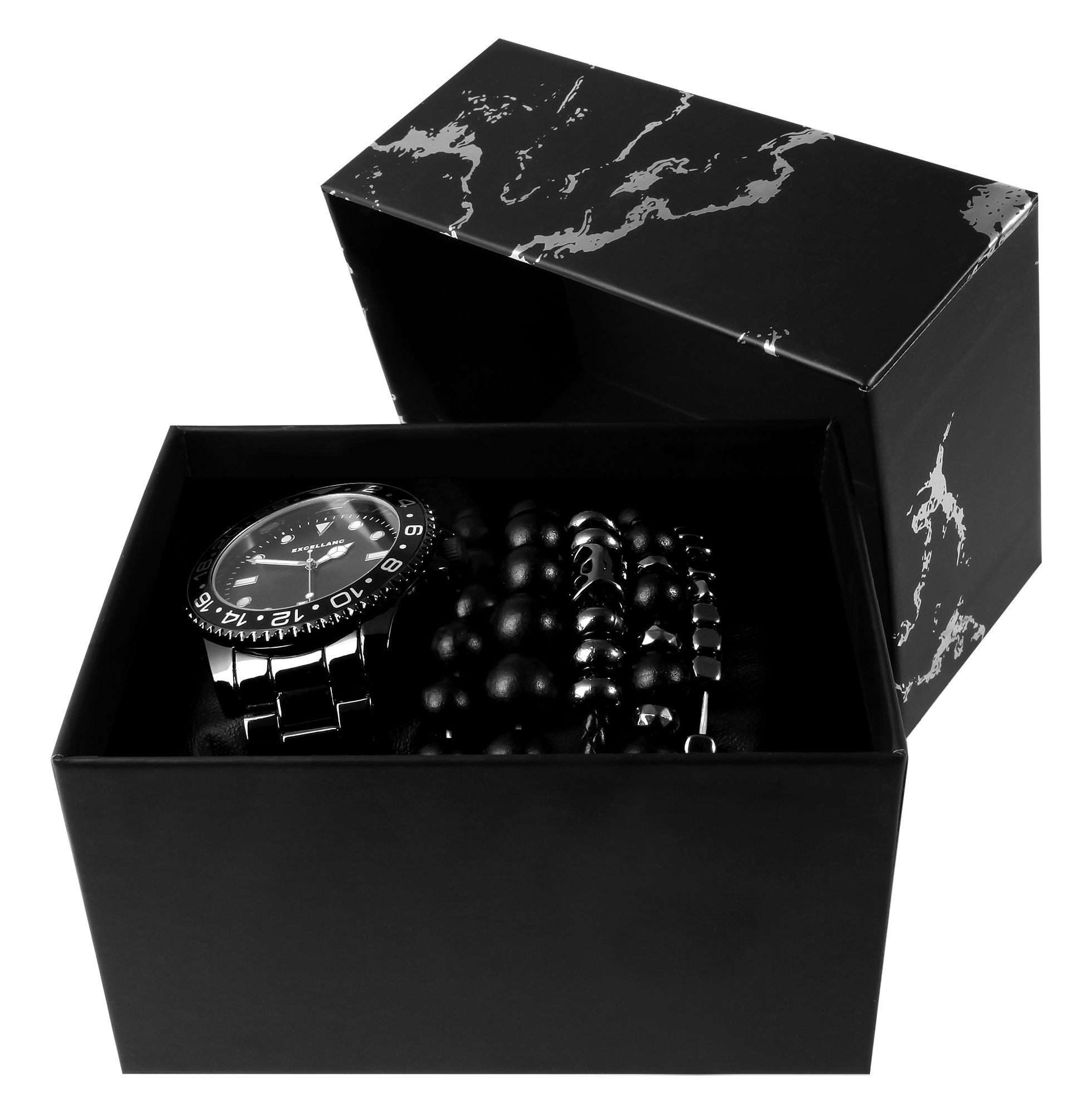 EXCELLANC Schmuckset 2800091 Excellanc Geschenkset Herrenarmbanduhr und fün günstig online kaufen