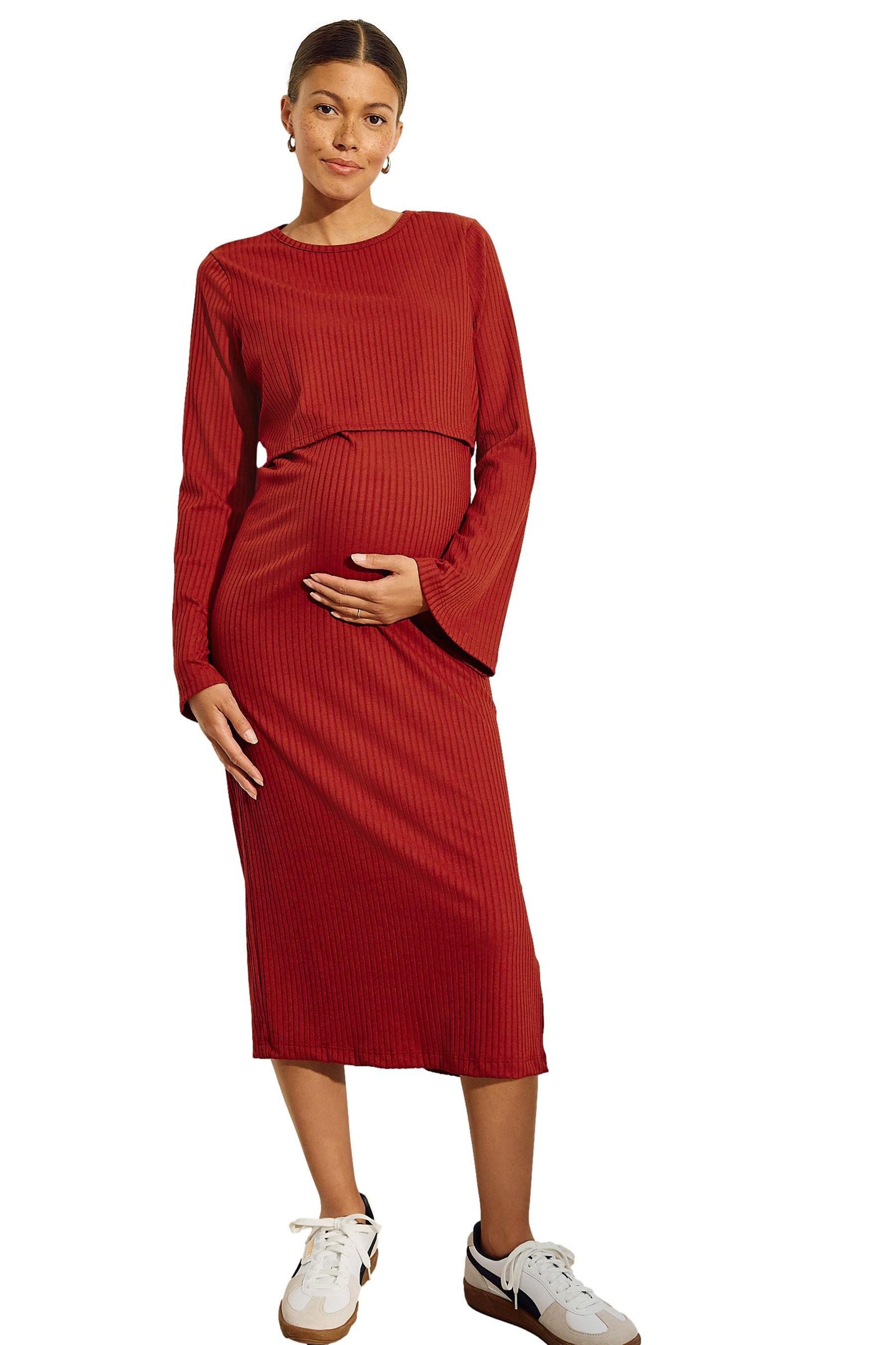 Umstandskleid Langärmeliges Stillkleid, Umstandsmode
