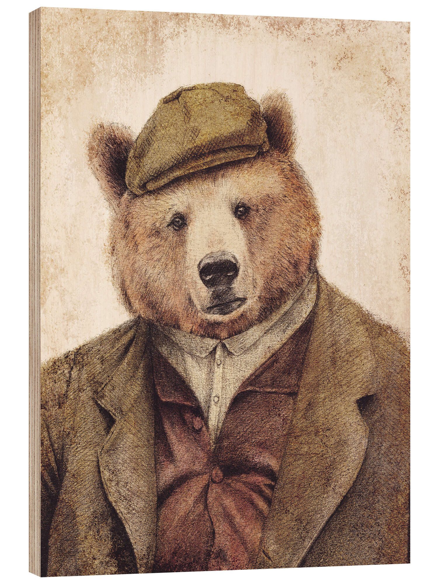 Posterlounge Wandbild Onkel Bär, Mike Koubou, erhältlich als Poster, Leinwandbild, Wandsticker oder Acrylglasbild