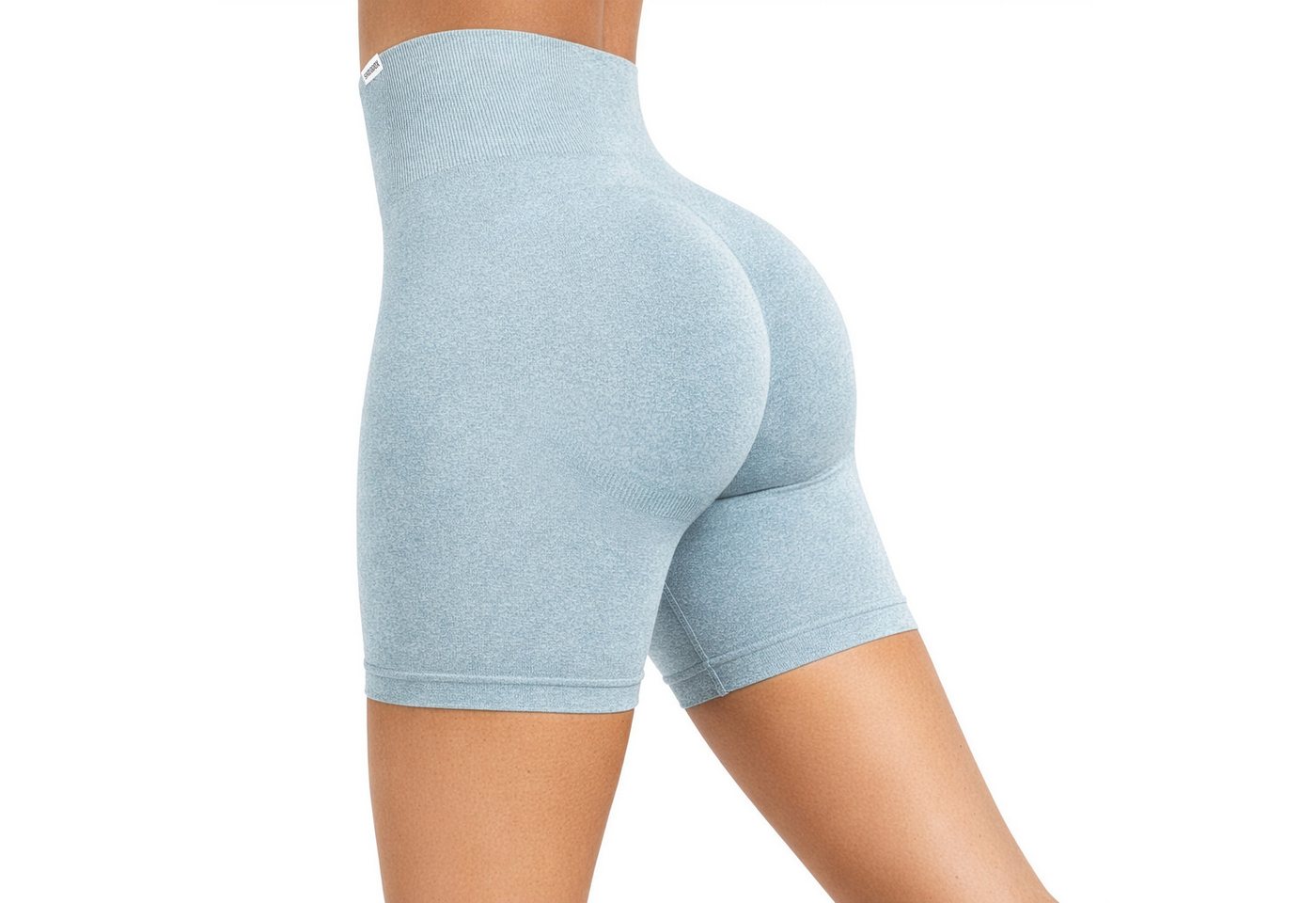 Smilodox Shorts Amaze Pro, Shaped Fit Push Up Booty Radlerhose V-Shape Seamless High Waist Hotpants Scrunch-Effekt Squatproof Gym Yoga Alltag