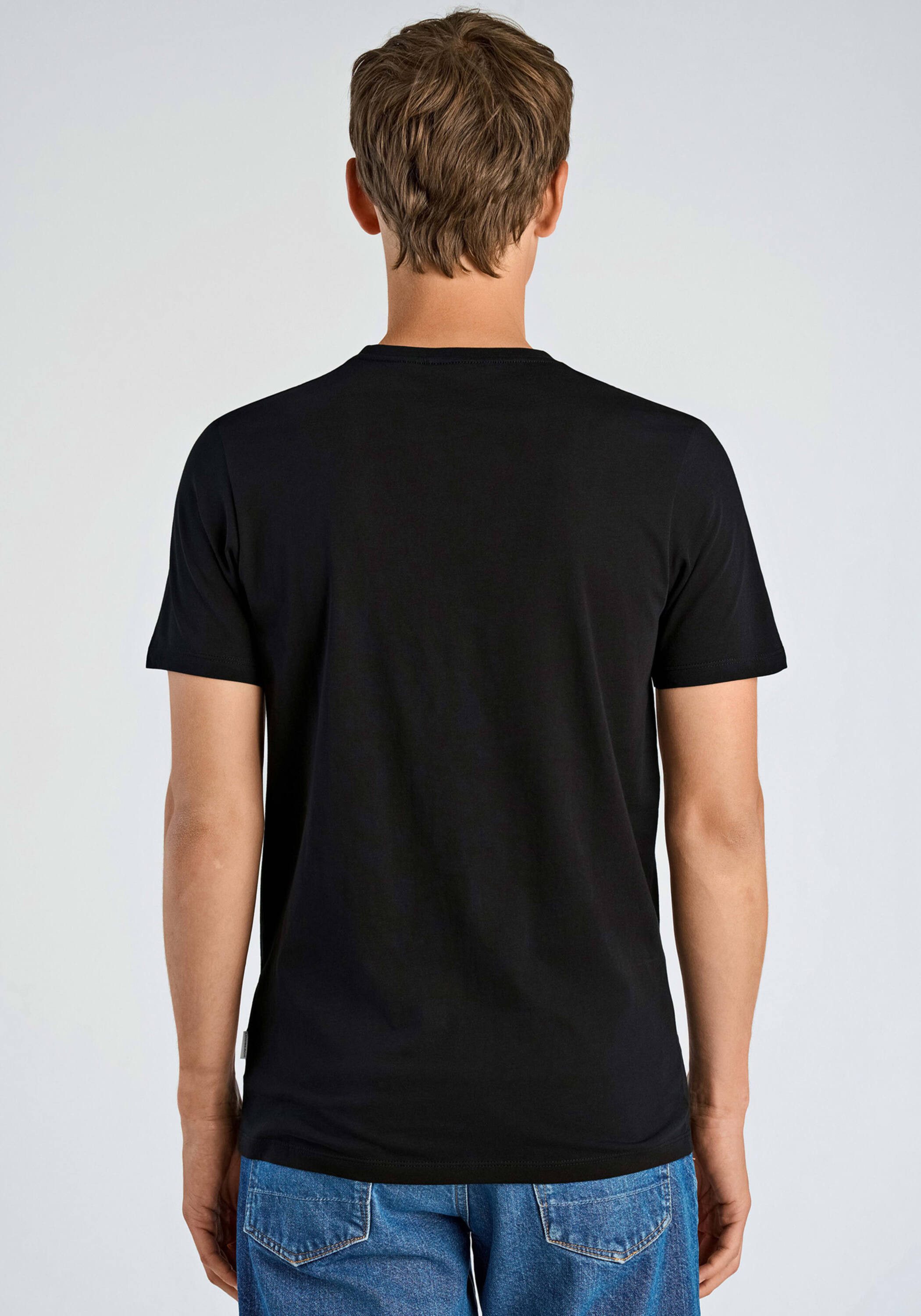 LINDBERGH Kurzarmshirt T-Shirt (Kurzarm) Relaxed Fit
