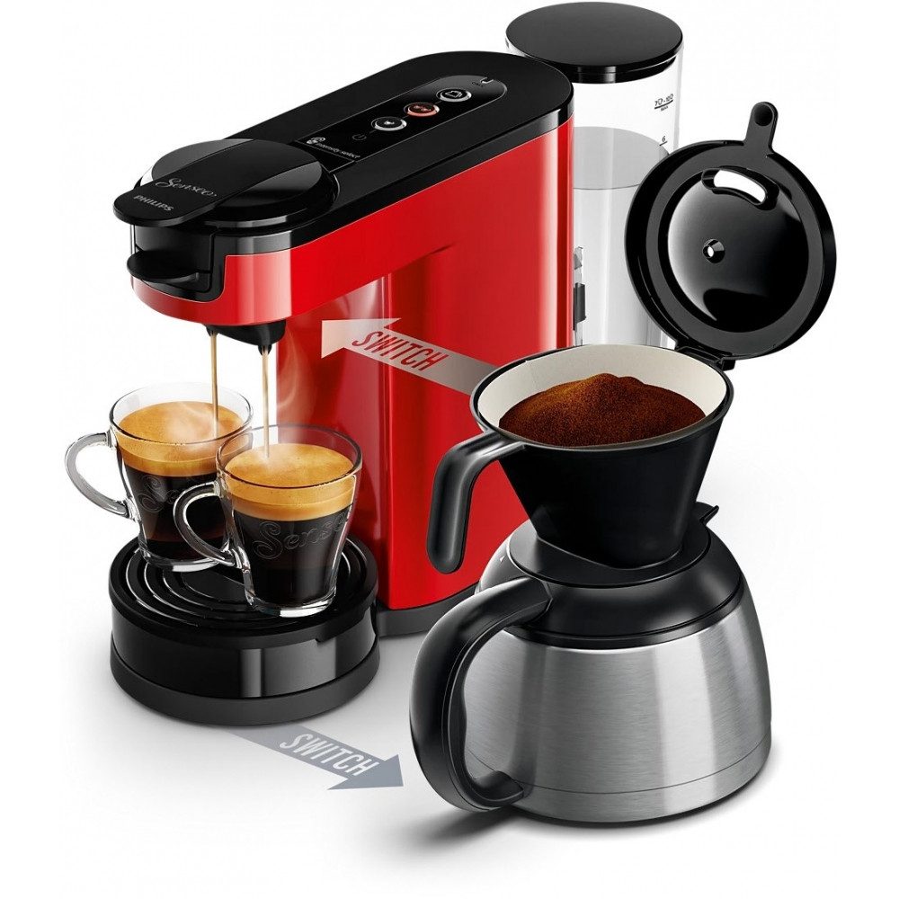 Philips Senseo Kapsel-/Kaffeepadmaschine HD6592/84, Für Kapsel-Pads geeignet, Direkte Abschaltautomatik