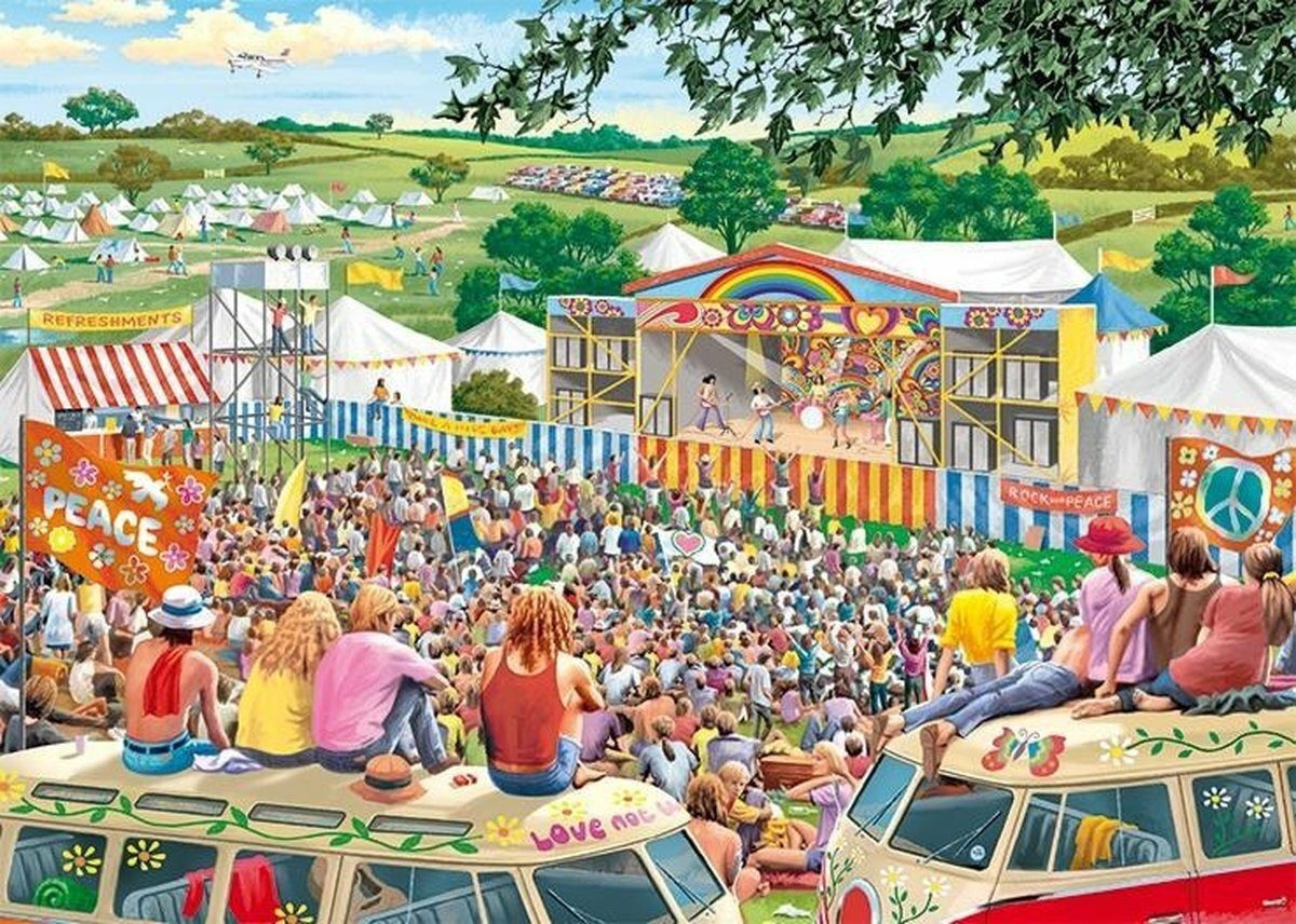 Falcon Puzzle Jumbo Falcon Summer Music Festival 1000 Teile Puzzle, Puzzleteile