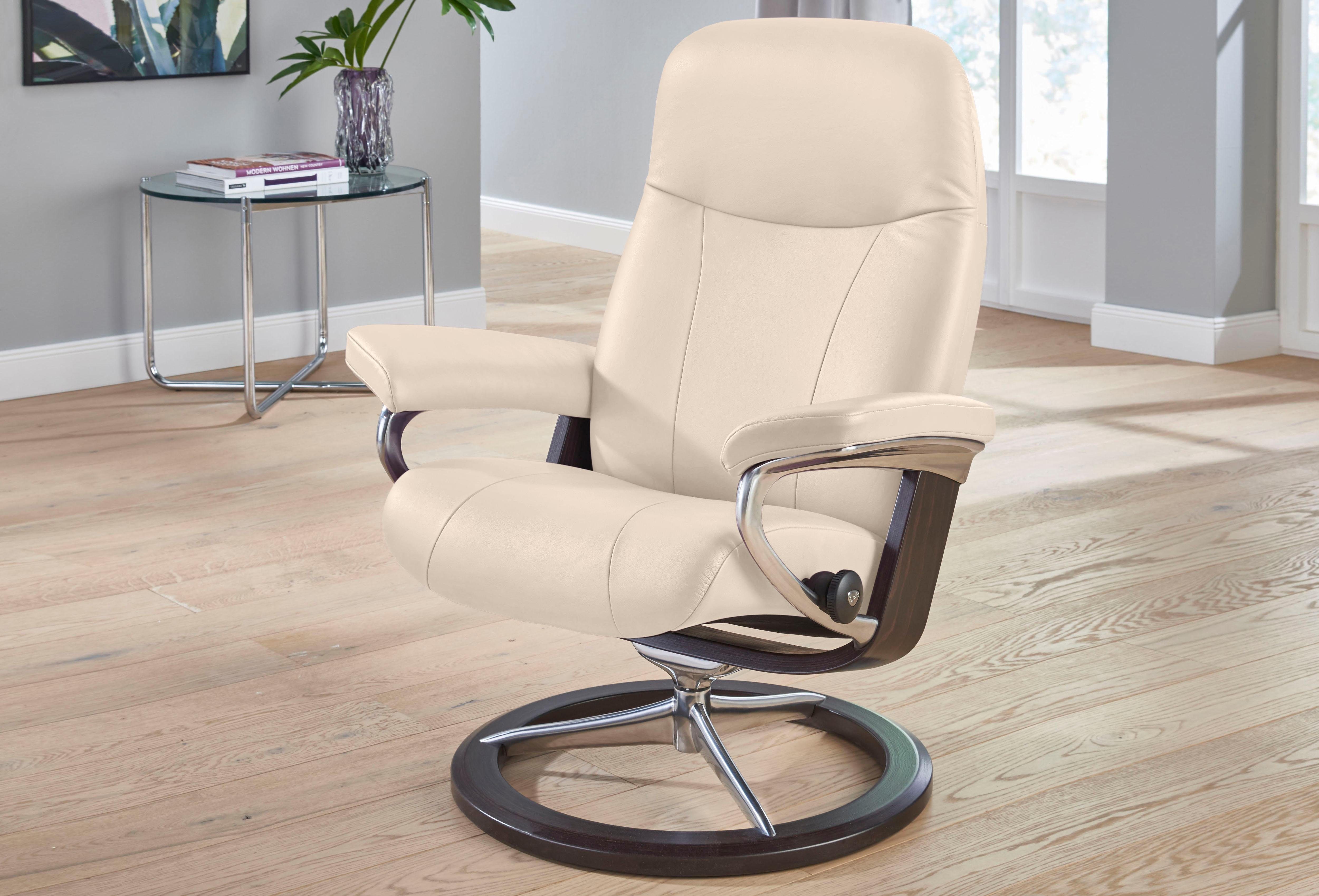 mit cream M, BATICK Base, Relaxsessel Garda Größe Gestell (Set), Signature Stressless® Wenge