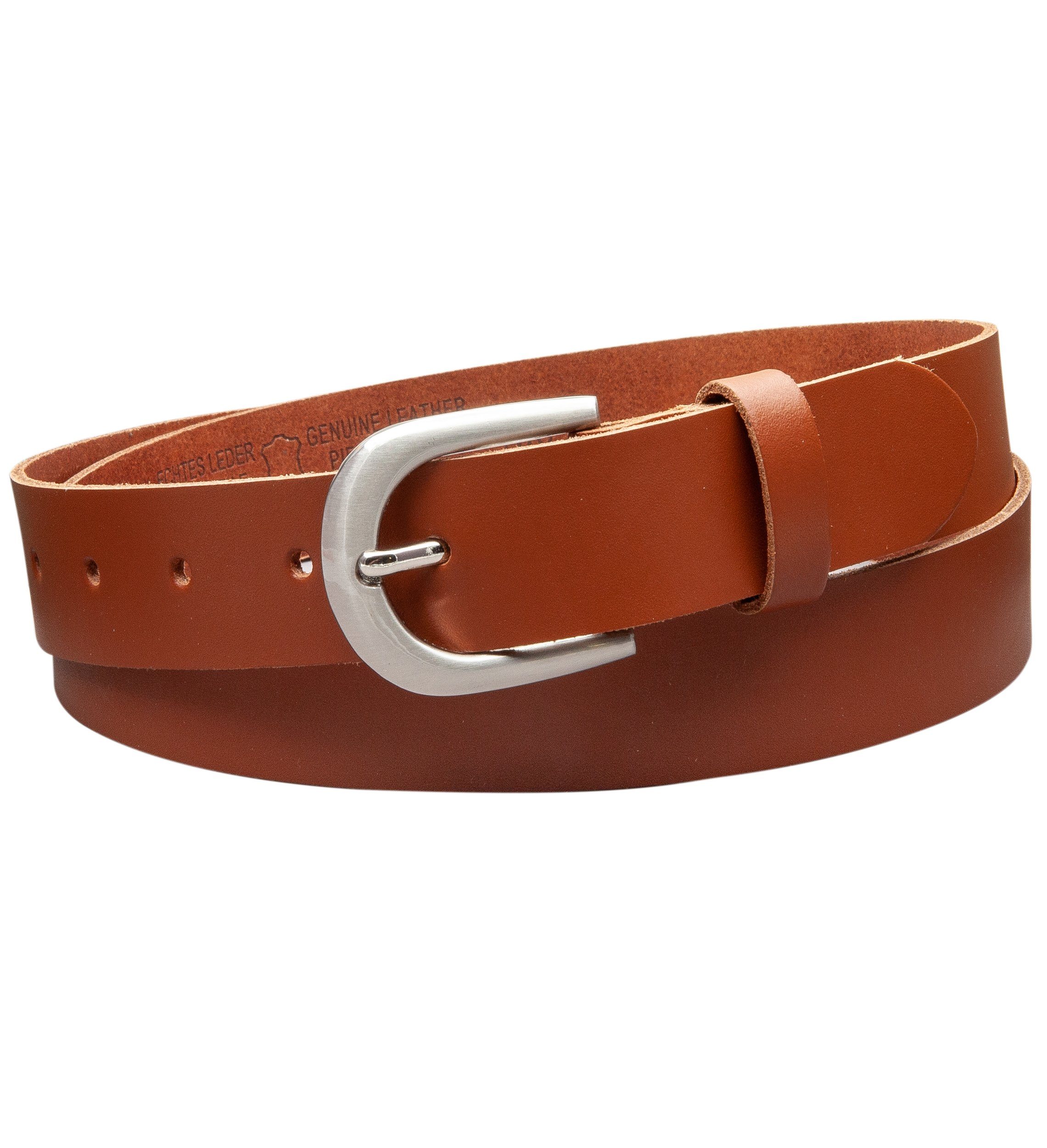 COLOGNEBELT Ledergürtel OM38-SL-Cognac MADE IN GERMANY, Cognac Kürzbar, 100 % Echtleder, Unisex – Bild 3 von 5
