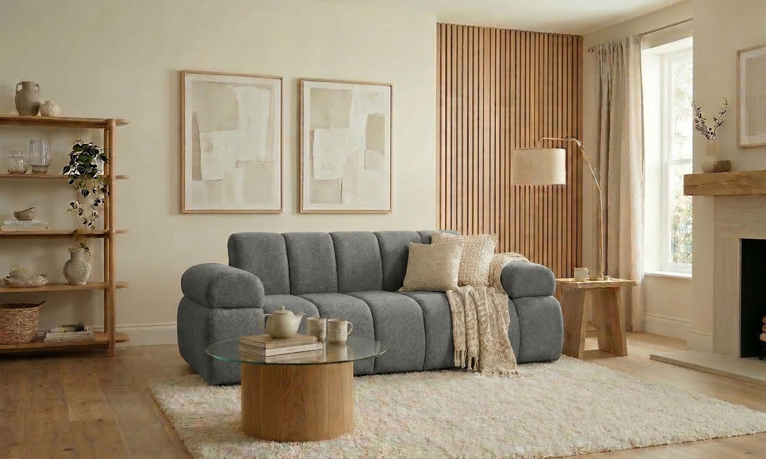 Home affaire 2-Sitzer LYOTH Design-Sofa, moderne Steppung, Breite 180 cm, mit Wellenunterfederung, gemütlich und modern, komfortables Sitzgefühl