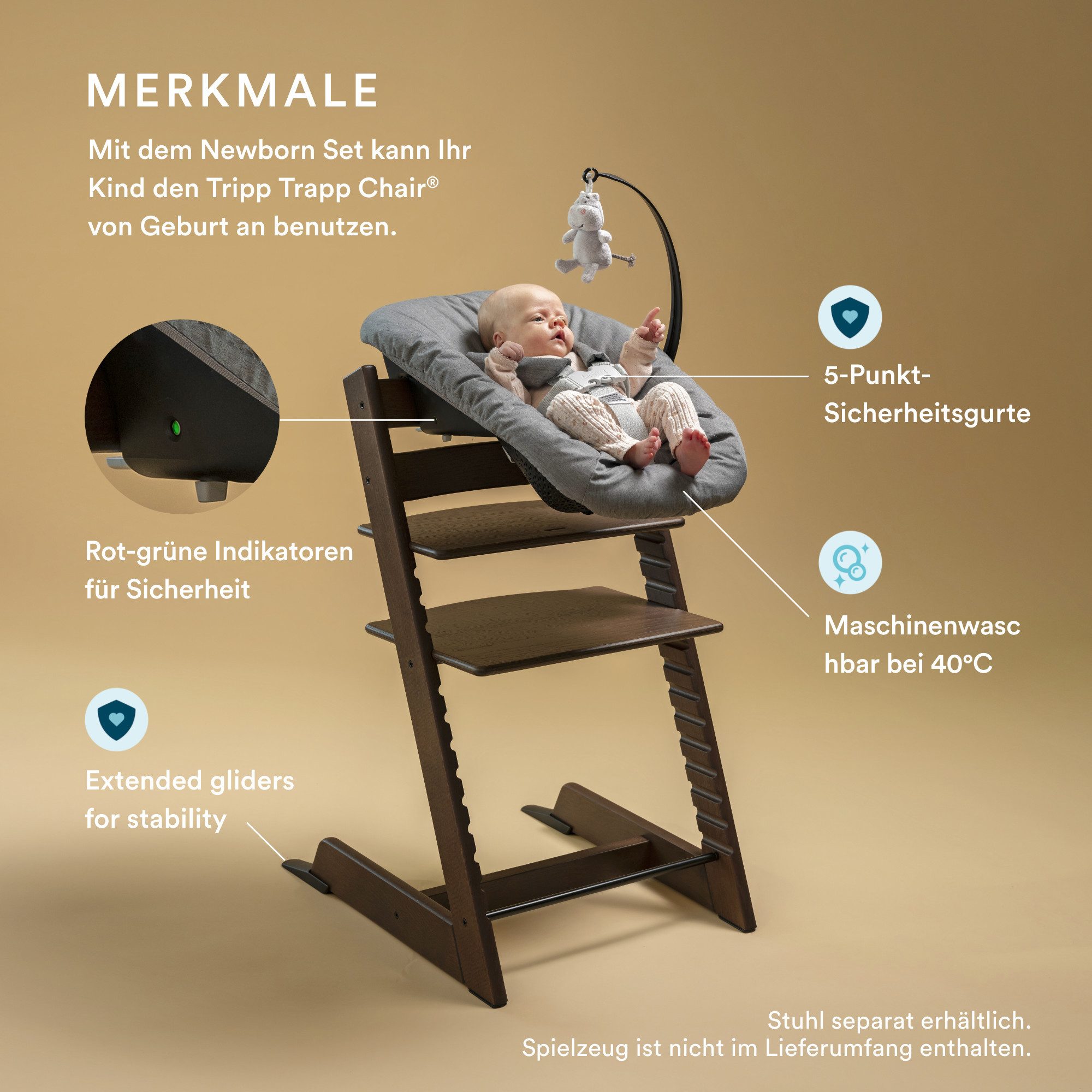 Stokke Newborn Set highchair attachment, compatible with Stokke TRIPP TRAPP highchairs