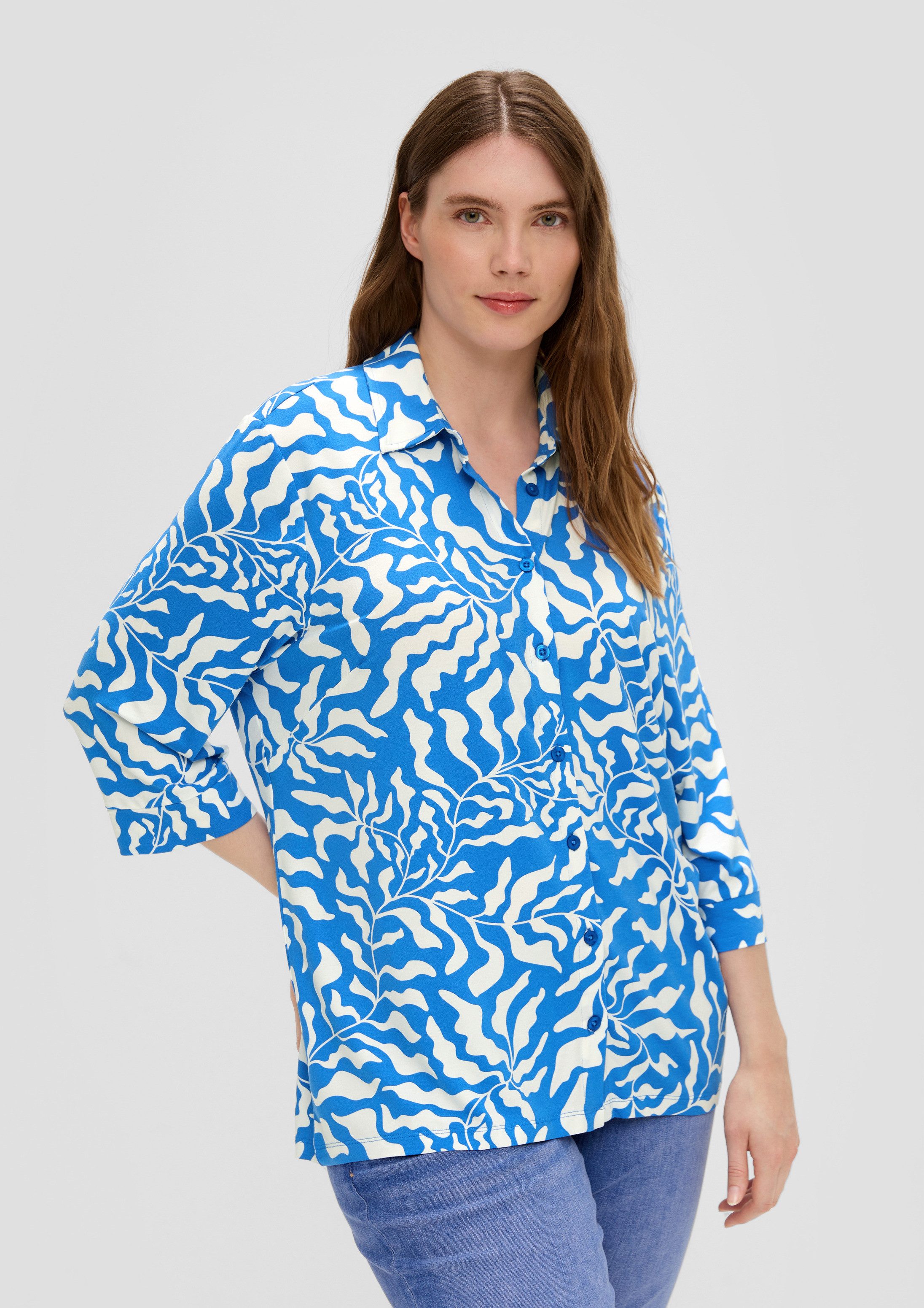 s.Oliver 3/4-Arm-Shirt T-Shirt Shirt mit 3/4-Arm
