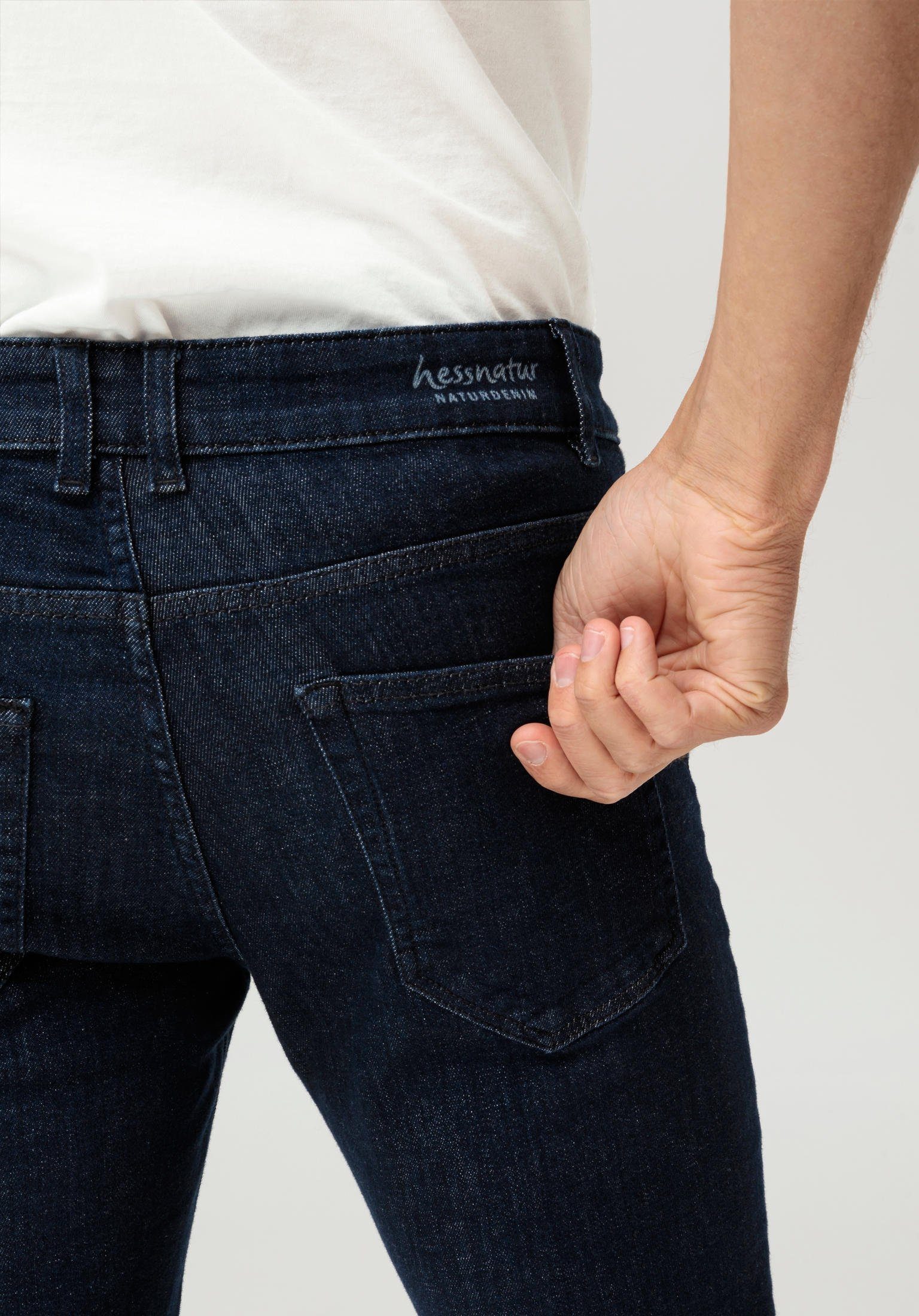 Hessnatur 5-Pocket-Jeans (1-tlg) aus Jasper Bio-Denim Slim Fit