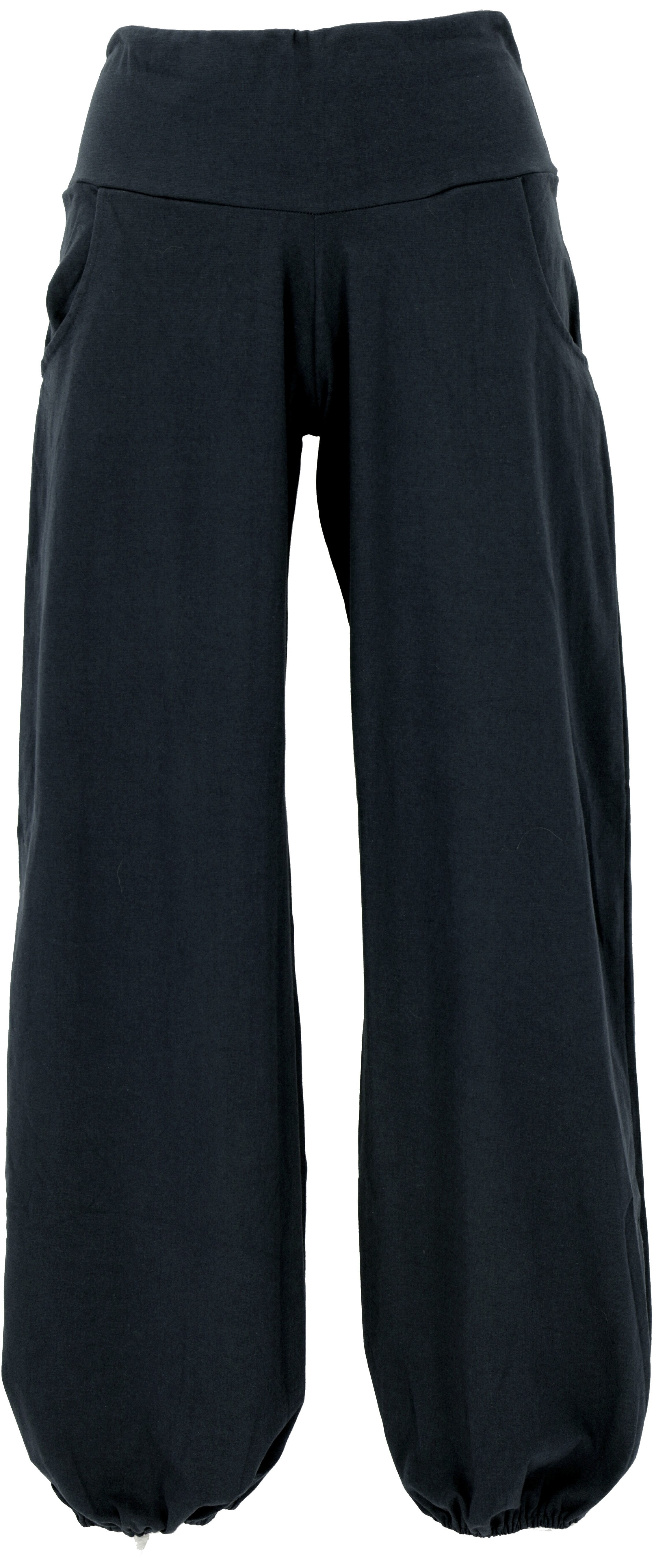 Guru-Shop Relaxhose Yogahose aus Bio-Baumwolle, Pluderhose günstig online kaufen