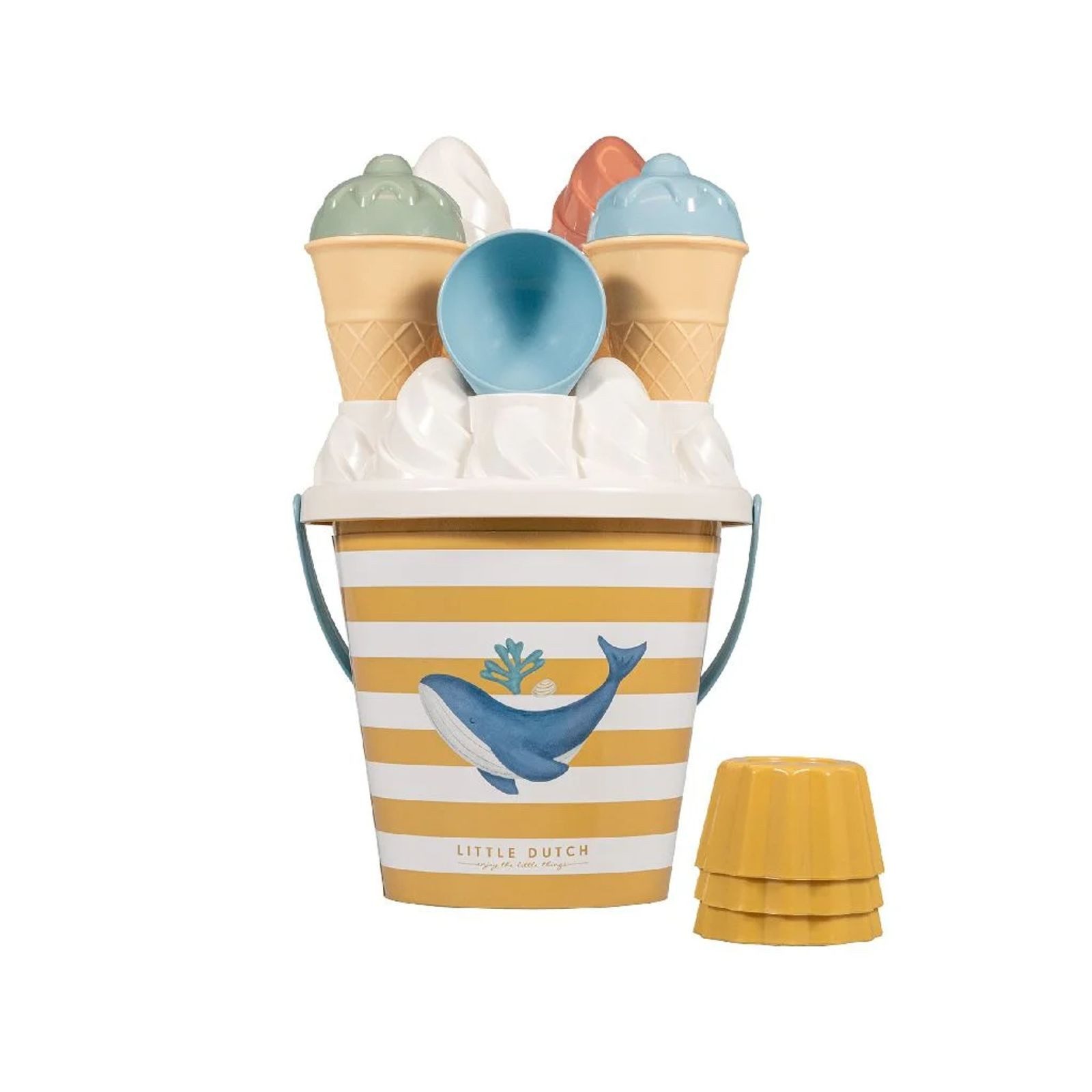 LITTLE DUTCH Sandform-Set Little Dutch Ocean Dreams Blau Sandspielzeug 14-teilig ab 18 Monaten, (14-tlg)