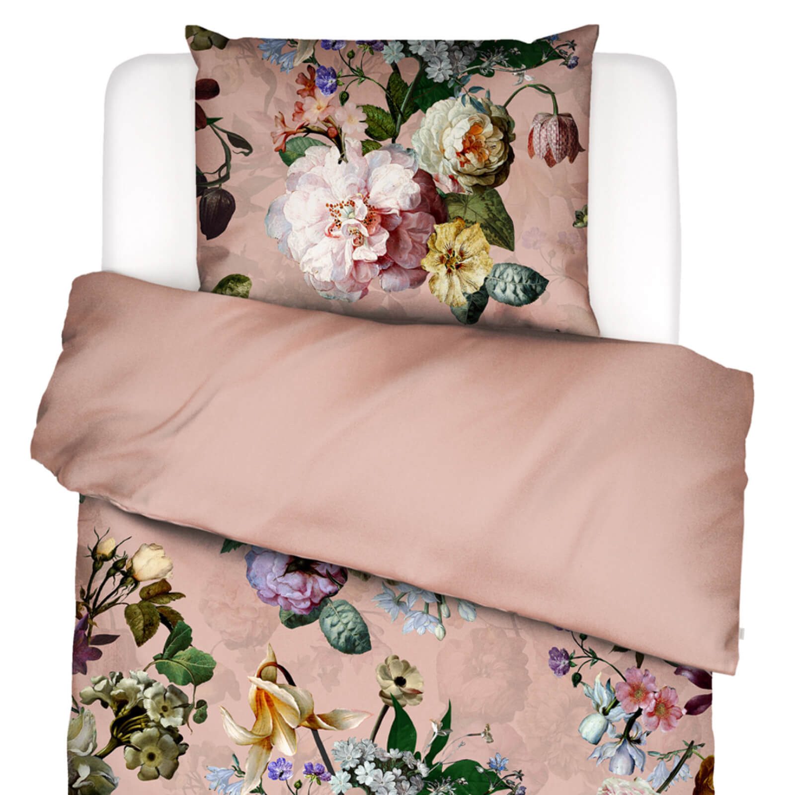 Essenza Bettwäsche Fleur Evening rose Satin, Satin, 2 teilig, Lilien, Dahli günstig online kaufen