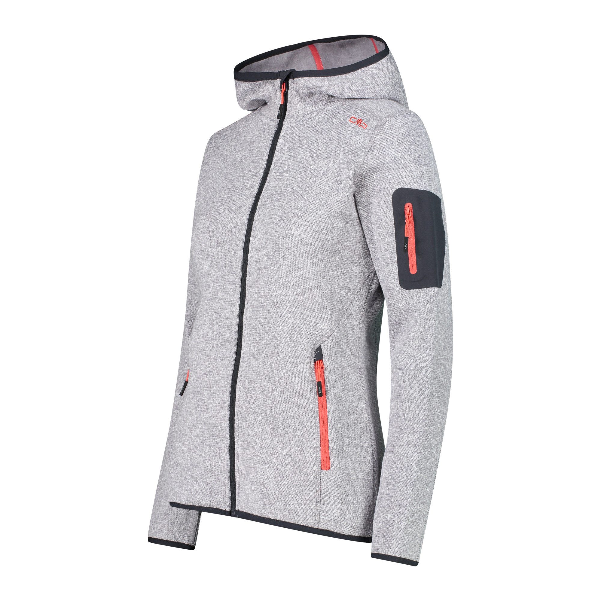 CMP Fleecejacke CMP Damen Jacke Knitted Melange Hoody 3H19826 – Bild 3 von 3