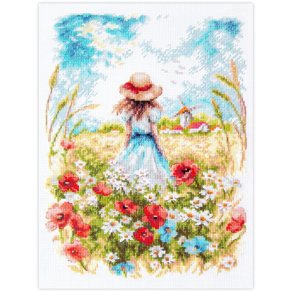 Magic Needle Kreativset Zestaw do haftu krzyżykowego Magic Needle "Midsummer", 19x26 cm, (embroidery kit by Marussia)