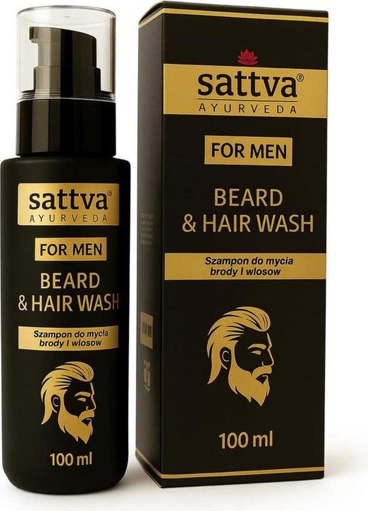 Sattva Bartshampoo For Men Beard & Hair Wash Shampoo für Bart und Haar 100 ml