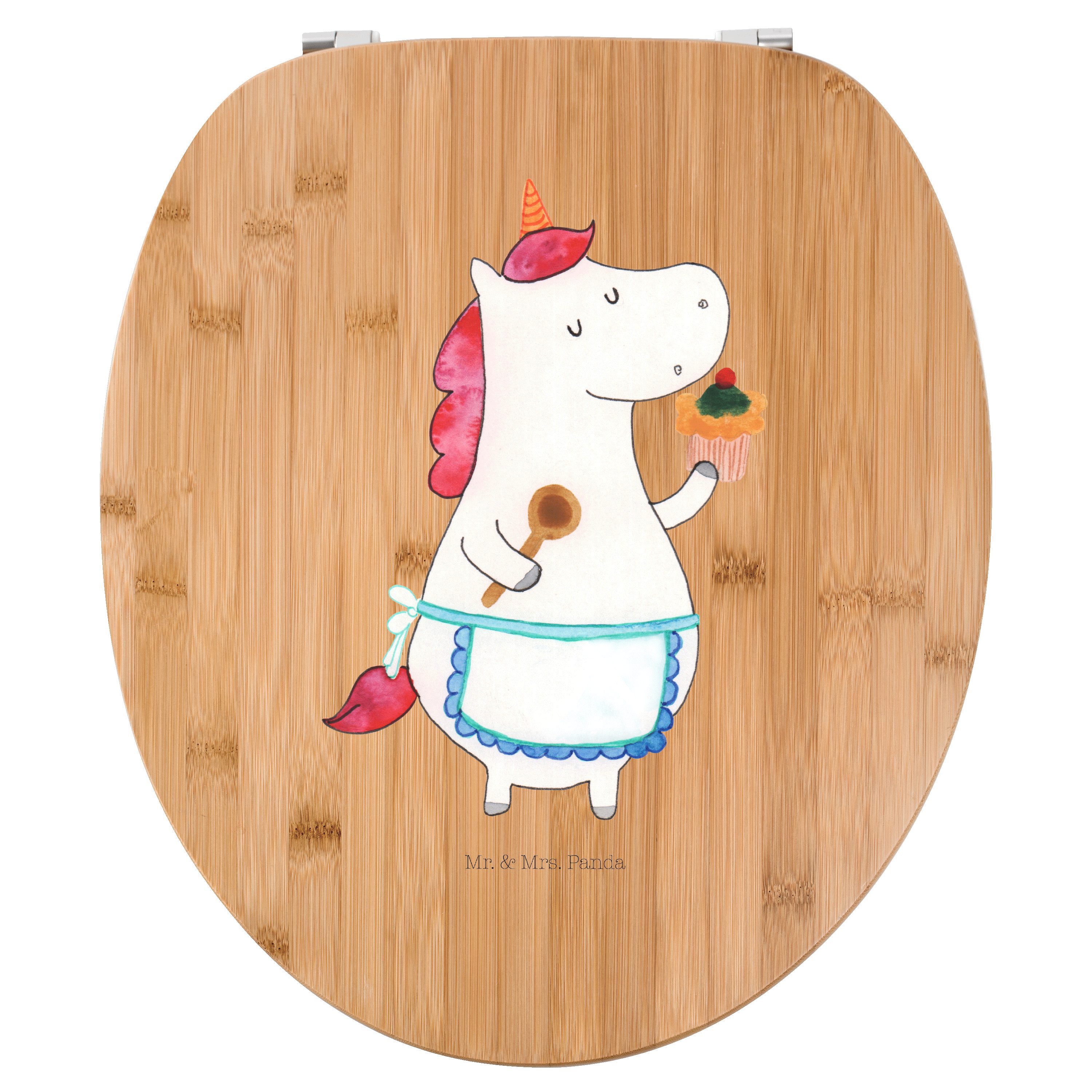 WC-Sitz Einhorn Küche - Transparent - Geschenk, Toilettendeckel, Klobrille, T