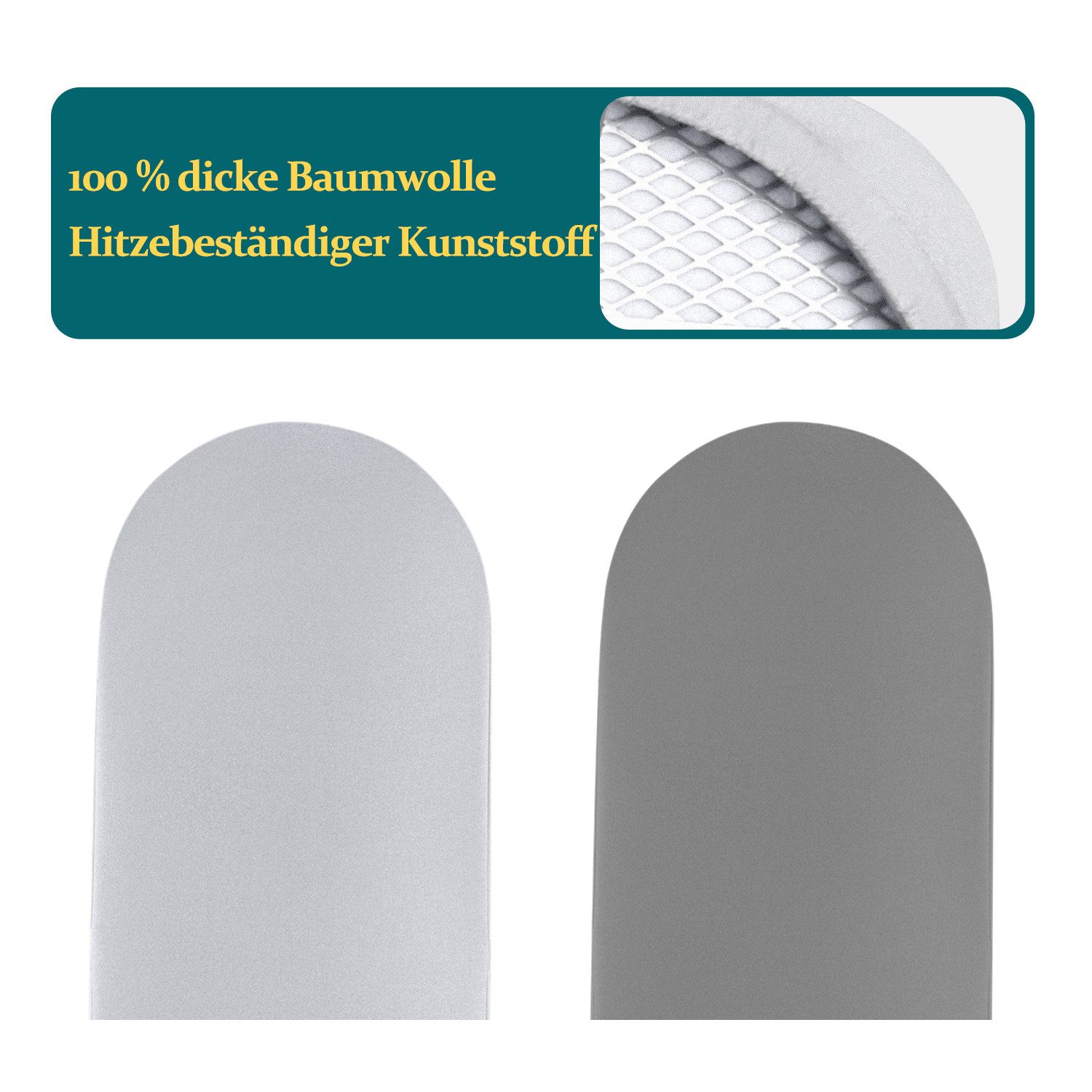CkeyiN Pro Bügelbrett Tischplatte Bügeltisch kompakte,Platzsparender Faltbarer Bügeltisch, Bügelfläche 33x90 cm, Baumwollbezug, Platzsparend zusammenklappbar