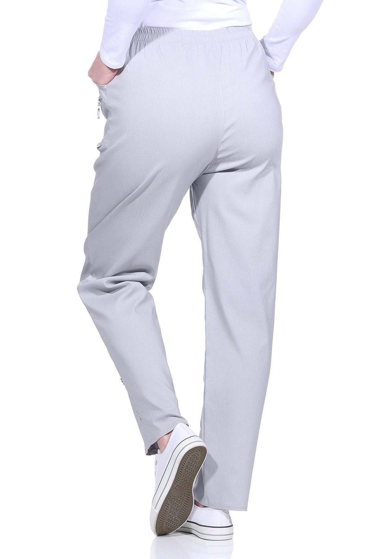 Cherry Berry Schlupfhose Damen Sommerhose luftig leichte Freizeithose mit Stretch elasticher Gummizug, in Unifarben, auch große Größen erhältlich