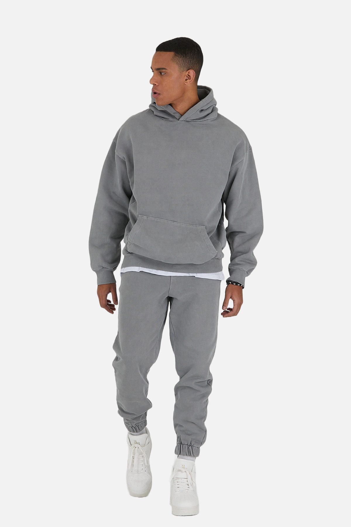 OSSY HOMER Trainingsanzug Set Jogger Hoodie 100% Baumwolle Sportswear (2-tlg)