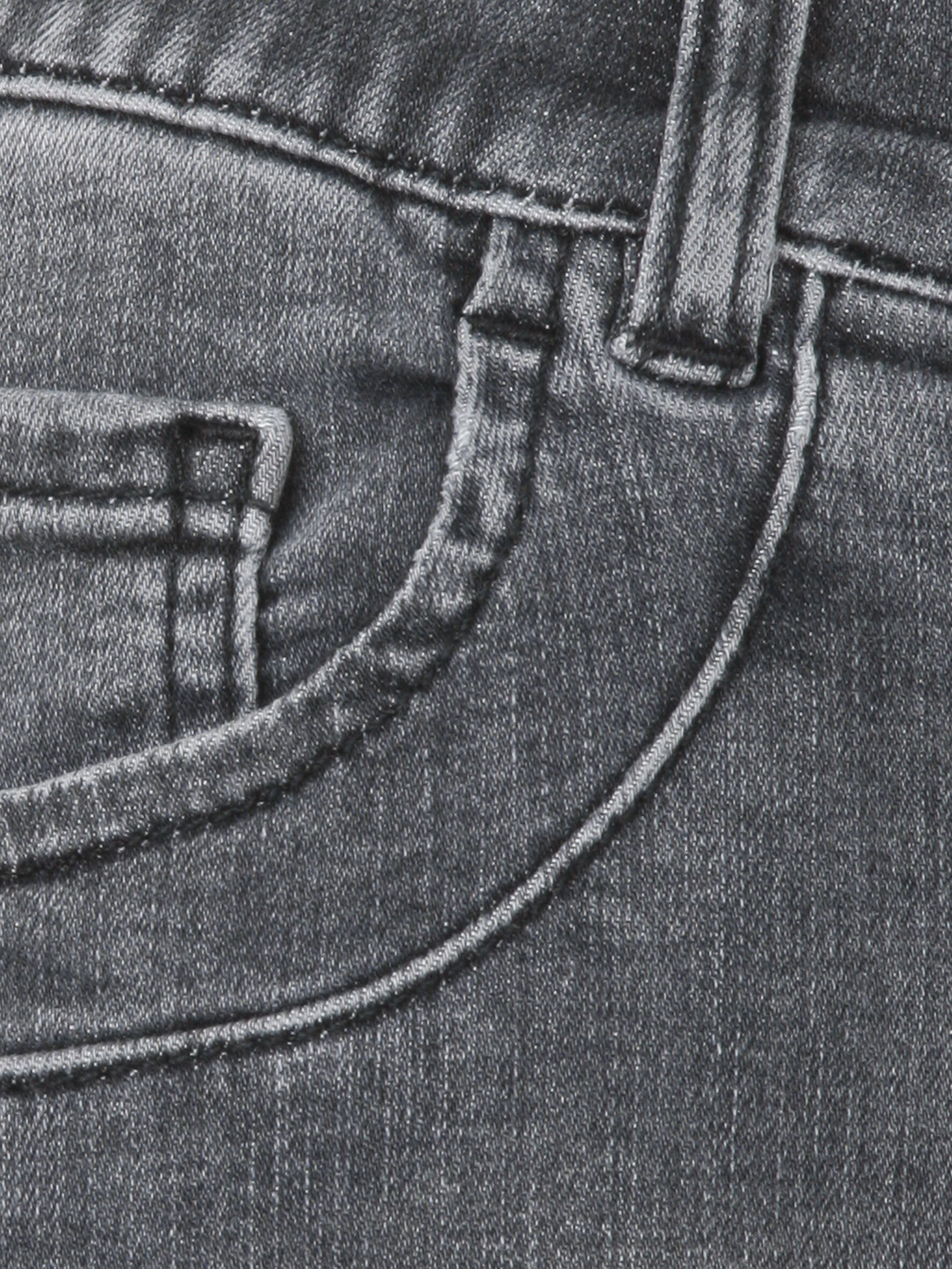 jeans APPIA Ziernähten grau mit VIA DUE 5-Pocket-Jeans 5-Pocket-Jeans Klassische