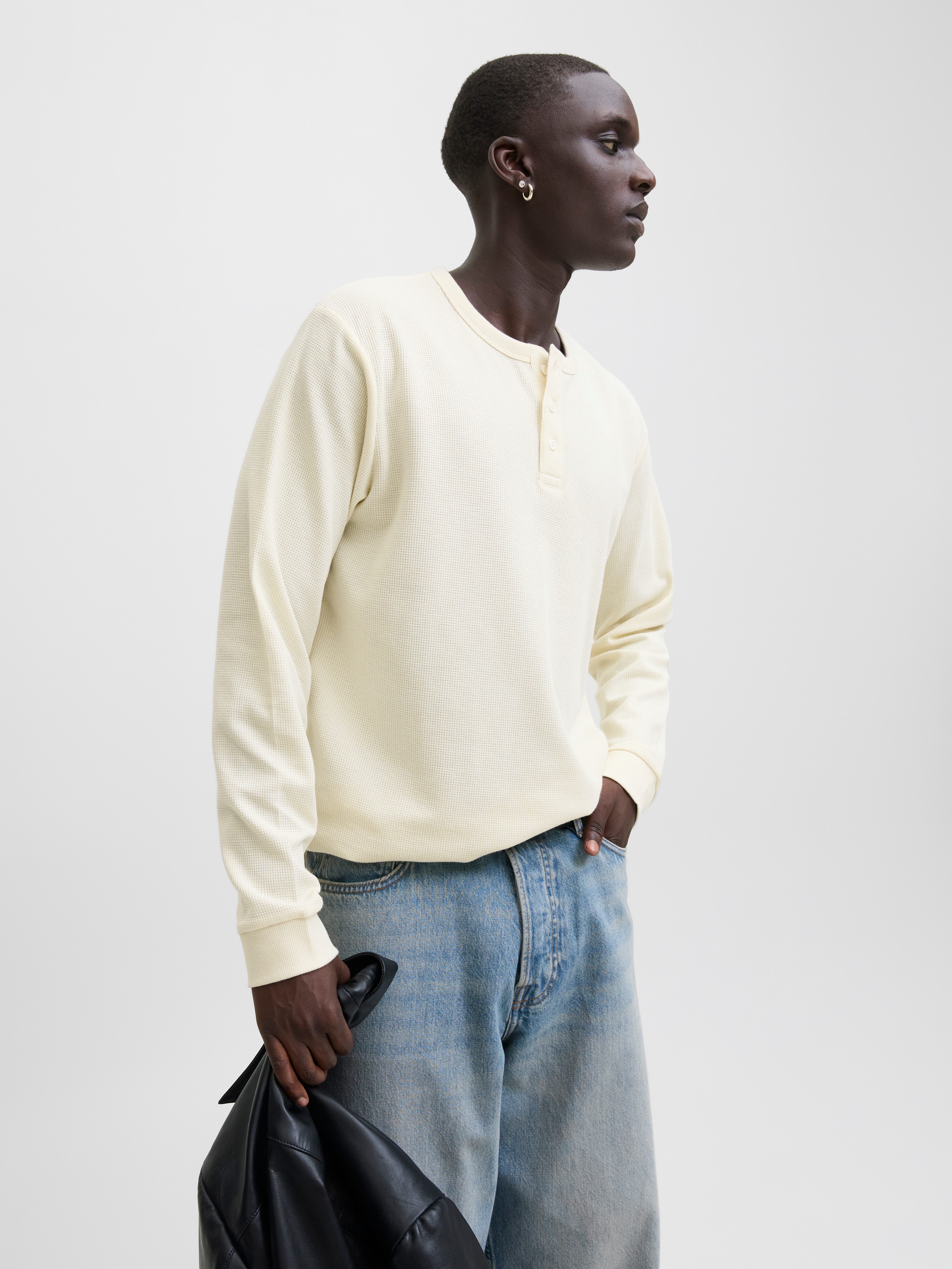 Jack & Jones Langarmshirt JJEDOVER HENLEY günstig online kaufen