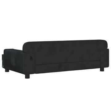 vidaXL Kindersofa Kindersofa Schwarz 90x53x30 cm Samt Kindercouch Kindermöbel Kinderzimm