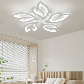 oyajia Deckenleuchte LED Deckenleuchte, 30/50W Moderne Deckenlampen 5 Sterne Kronleuchter, LED fest integriert, Kaltweiß/Naturweiß/Warmweiß, Dimmbar mit Fernbedienung, für Kinderzimmer Schlafzimmer Wohnzimmer