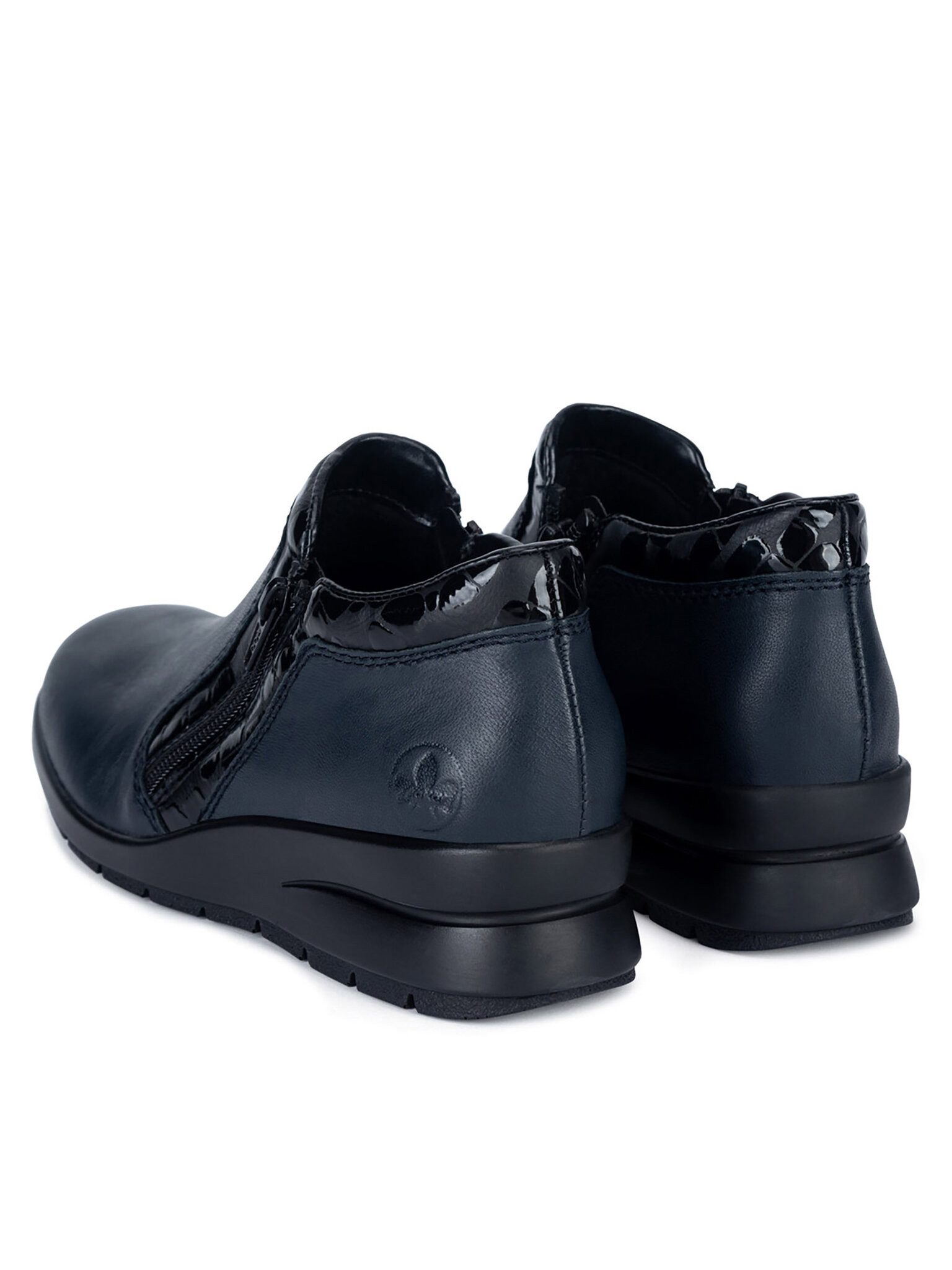 Rieker Rieker Halbschuhe Damen L4883-14 Dunkelblau Schnürschuh