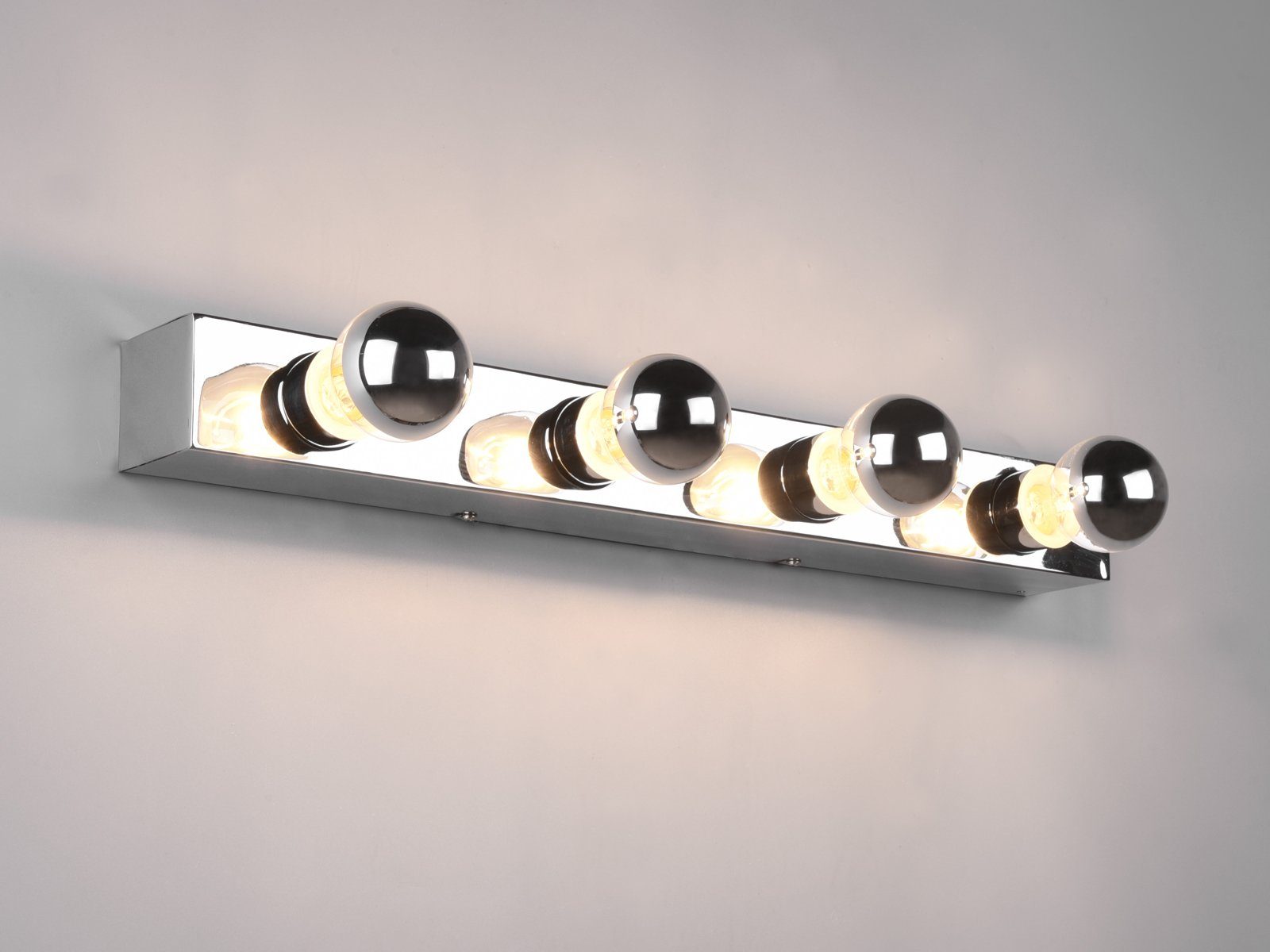 TRIO Leuchten Spiegelleuchte, LED wechselbar, Warmweiß, Badezimmerlampe Wand, Bad-lampen Spiegelschrank seitlich, Höhe 11cm