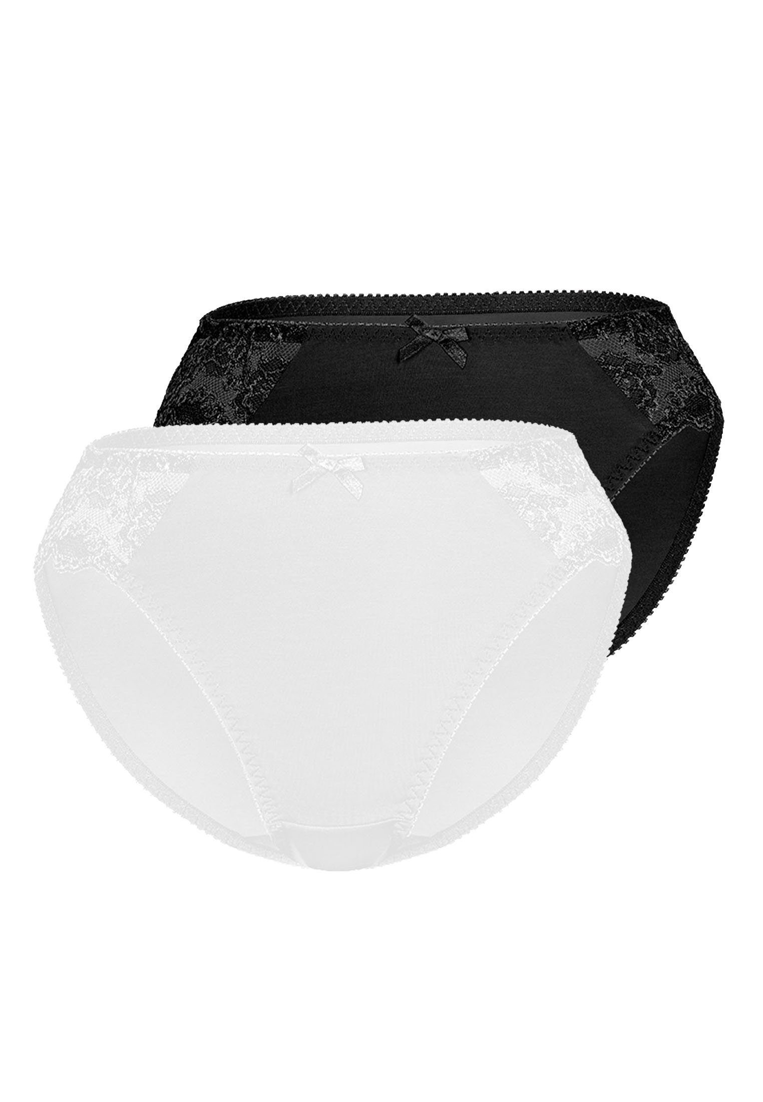 Sassa Slip Classic Lace (2er Pack) mit floraler Spitze