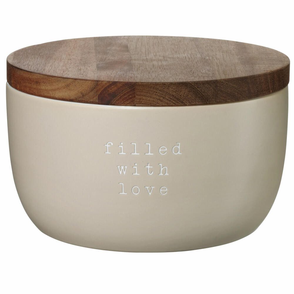 ASA SELECTION Vorratsdose Hey! Filled with love H 9 cm, Porzellan
