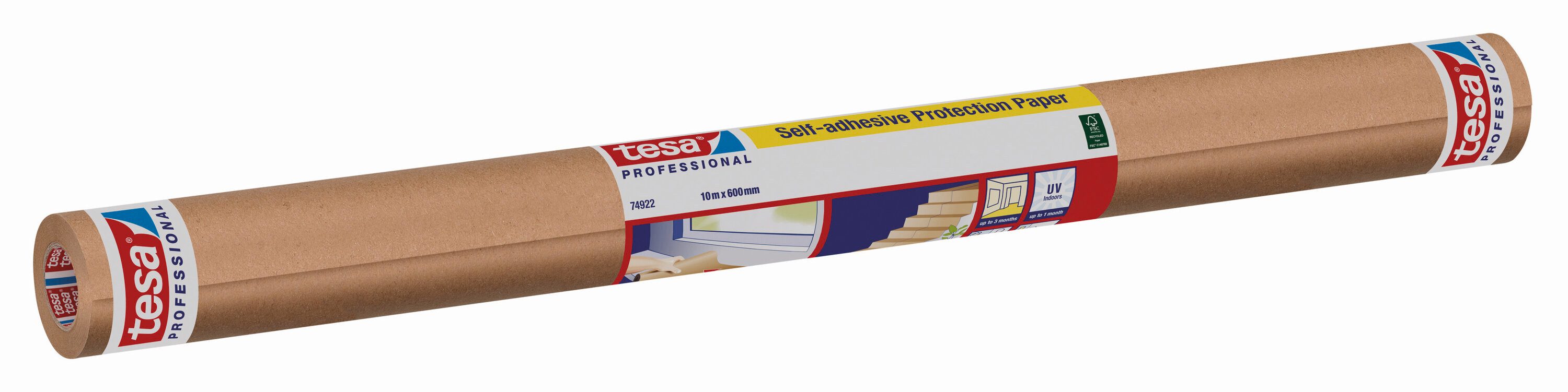 tesa Abdeckfolie, (1-St., rückstandsfrei entfernbar, großflächigen Schutz und Abdeckung), Vielseitiger Oberflächenschutz für Malerarbeiten