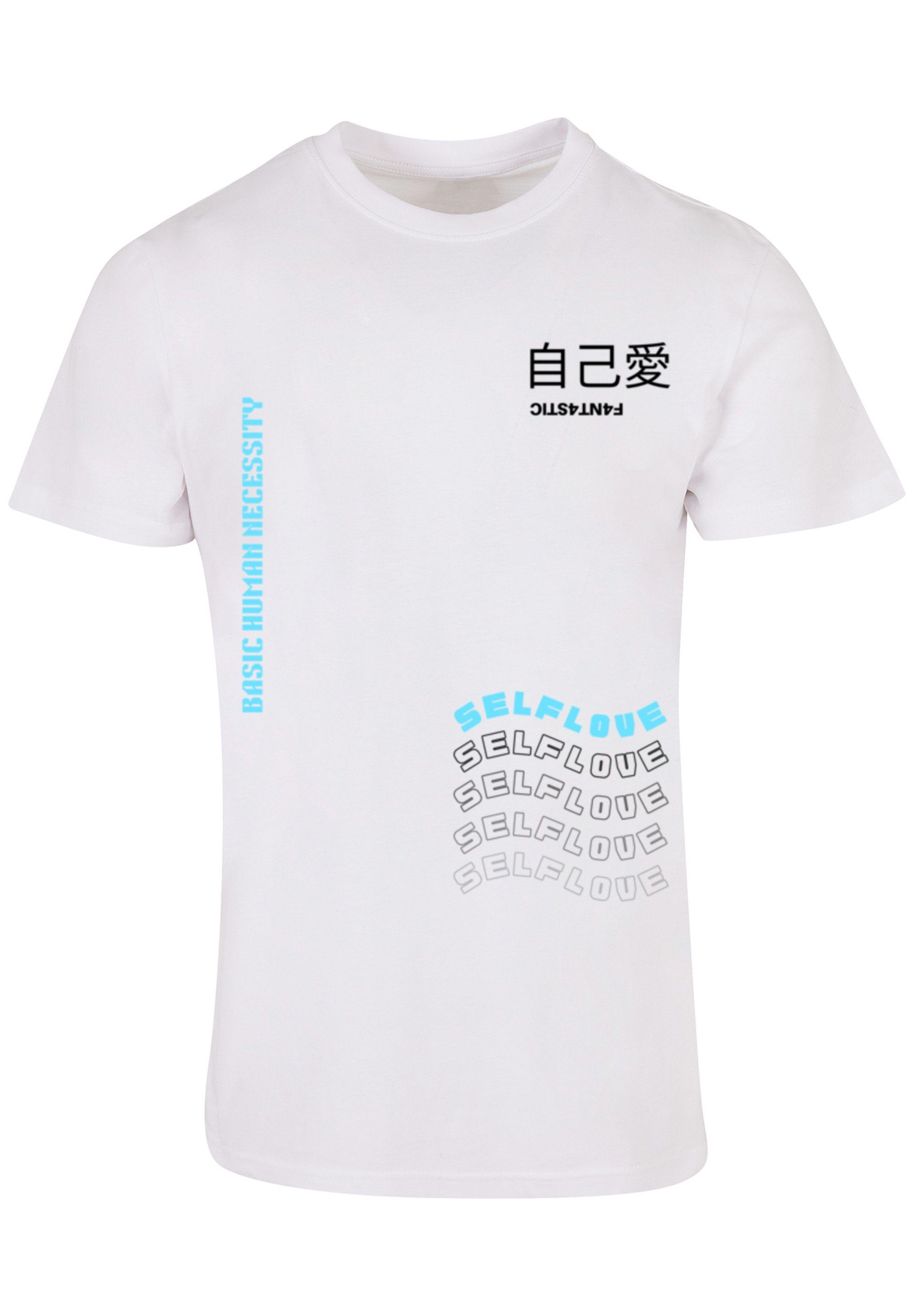 TEE F4NT4STIC Love T-Shirt Self UNISEX Print weiß