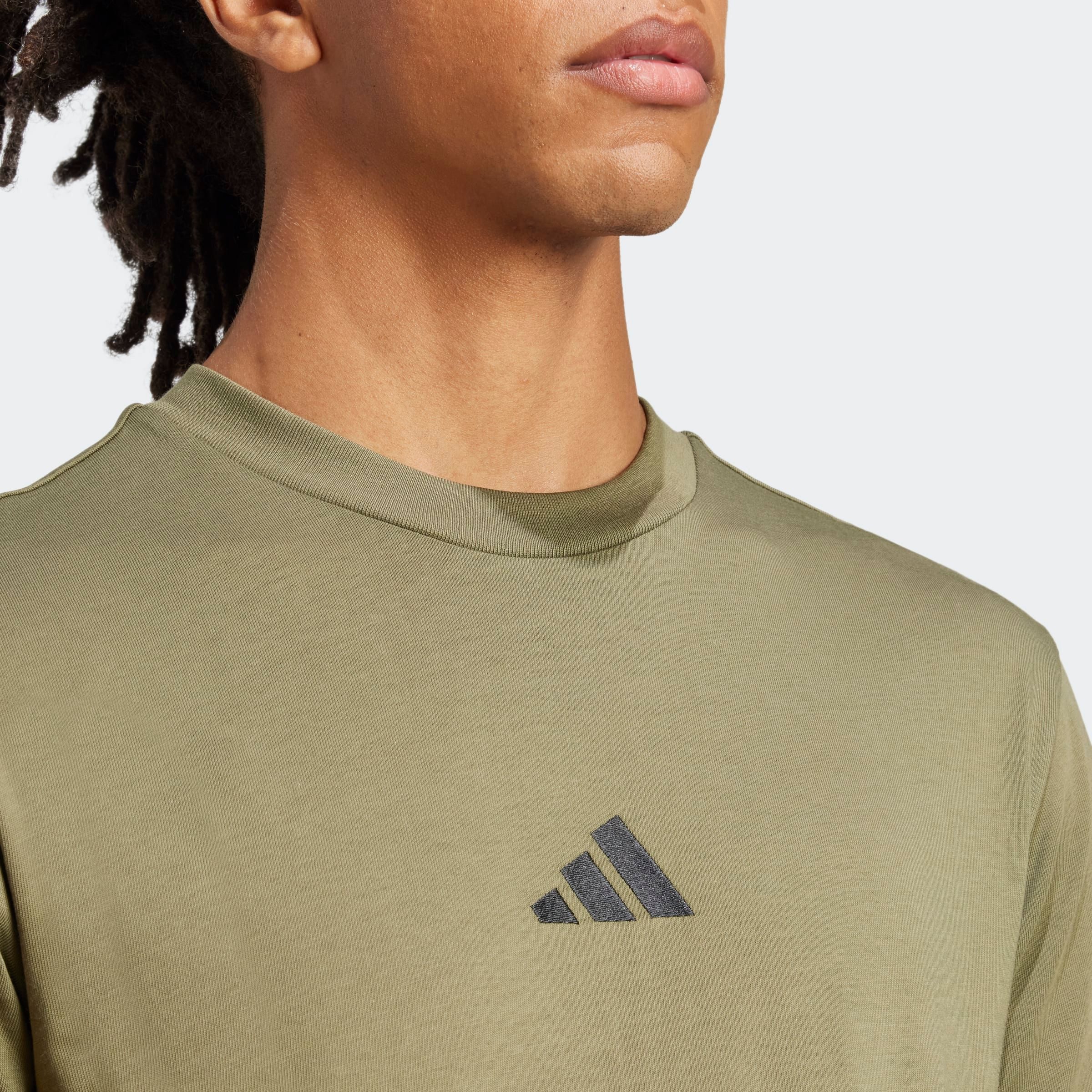adidas Sportswear T-Shirt ESSENTIALS SMALL LOGO SINGLE JERSEY sportliches Kurzarmshirt, mit Rundhalsausschnitt – Bild 4 von 5