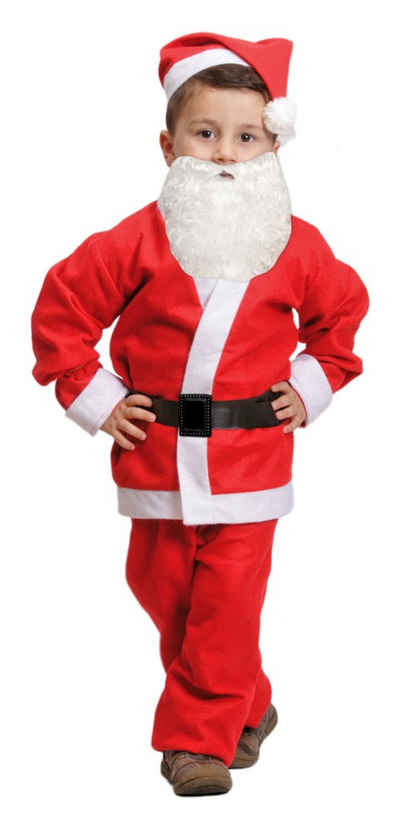 Das Kostümland Kostüm Weihnachtsmann Nikolaus Kostüm für Kinder, 5-tlg.