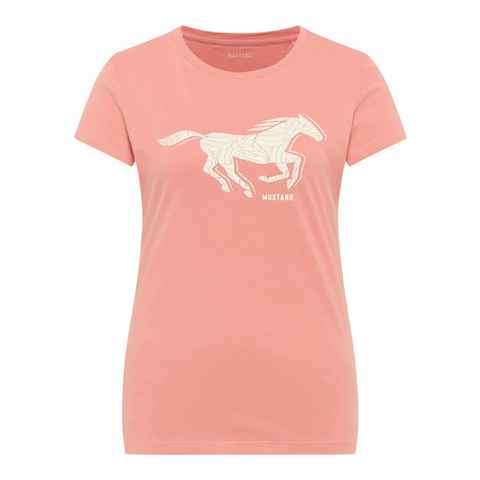 MUSTANG Kurzarmshirt Print-Shirt