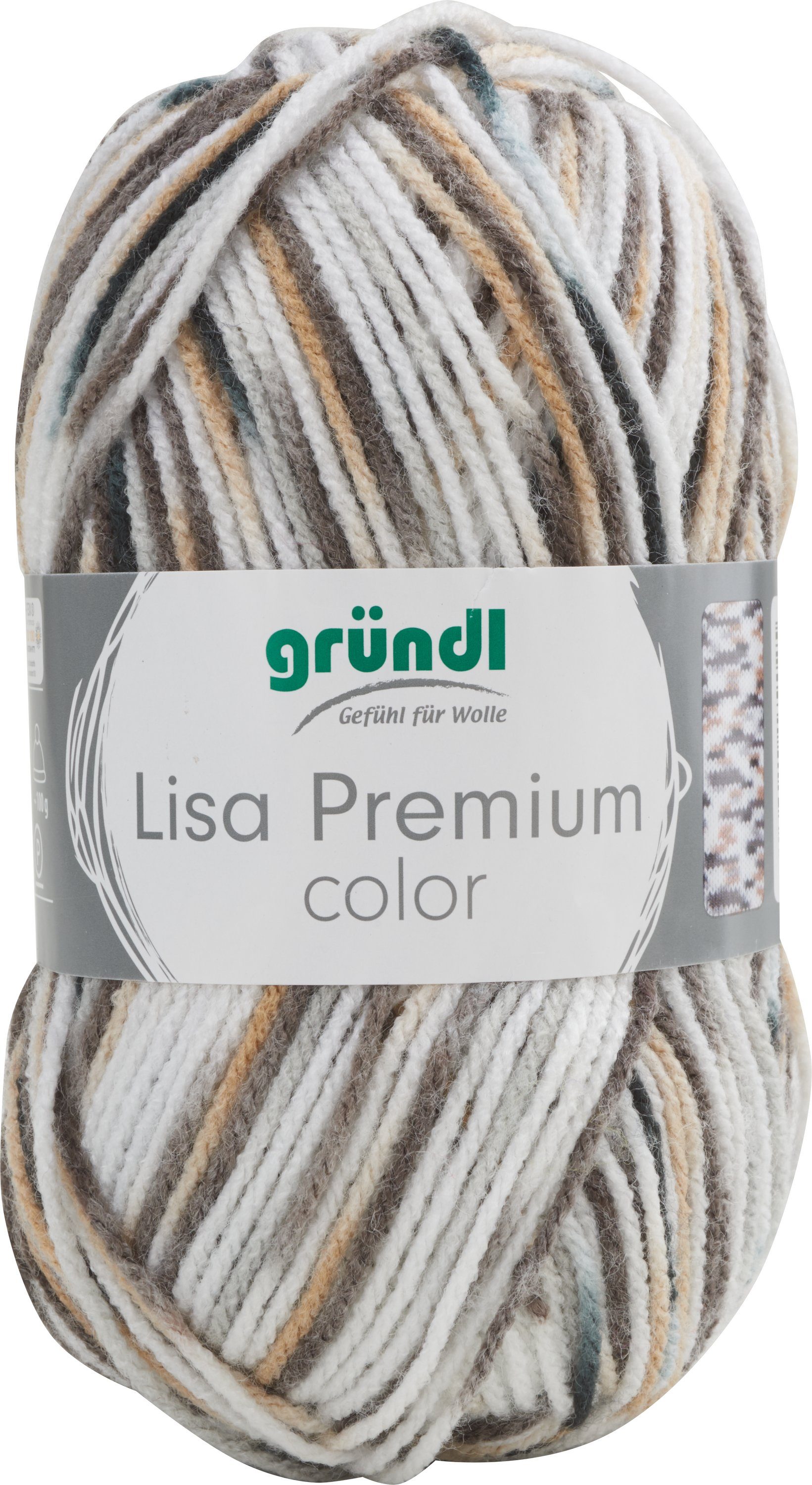 Gründl Wolle Lisa Premium Color Häkelwolle, 50 g, 133 m