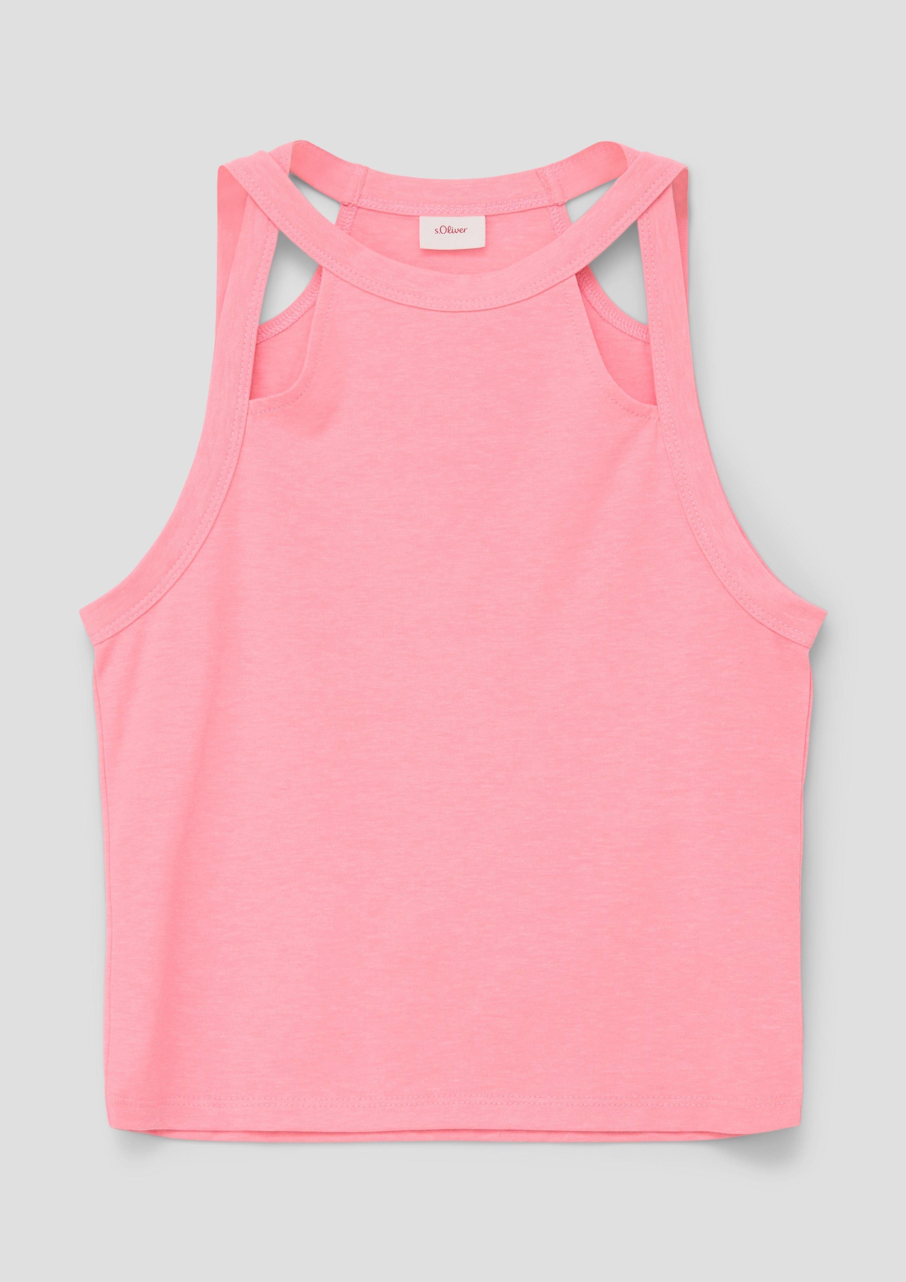 T-Shirt Ärmelloses Shirt mit Cut-Out-Details