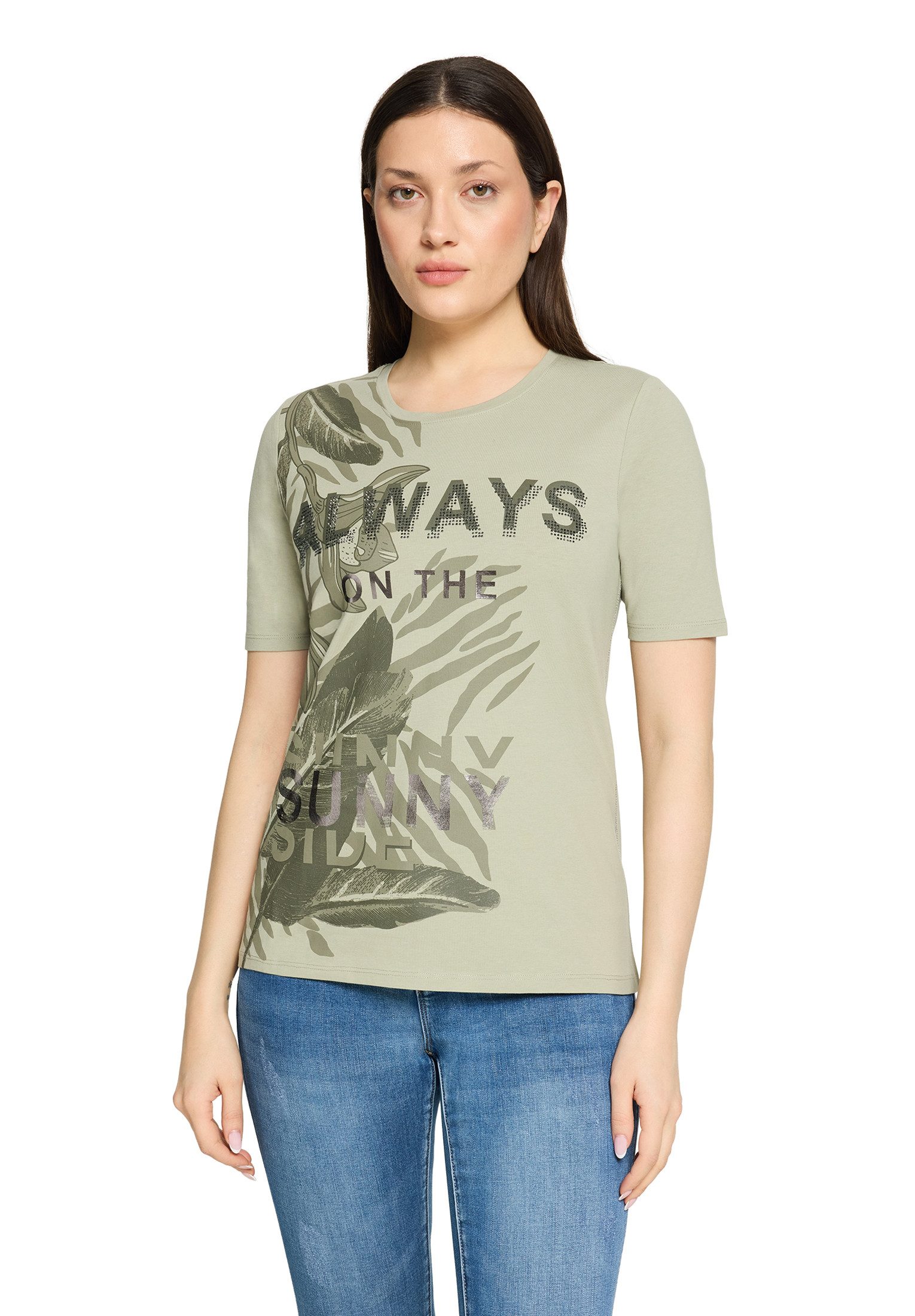 Kurzarmshirt Damen mit Aufdruck