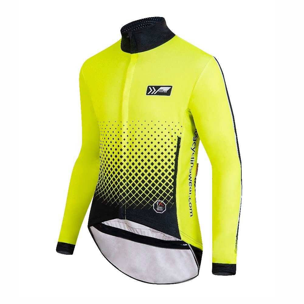 prolog cycling wear Funktionsjacke Fahrradjacke Herren Softshell „Safety Jacket Zero Wind & Water“