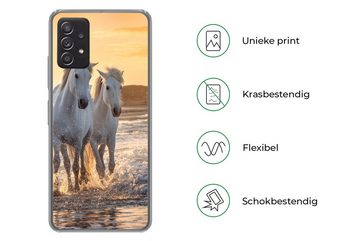 MuchoWow Handyhülle Pferde - Wasser - Strand - Tiere, Handyhülle Telefonhülle Samsung Galaxy A33