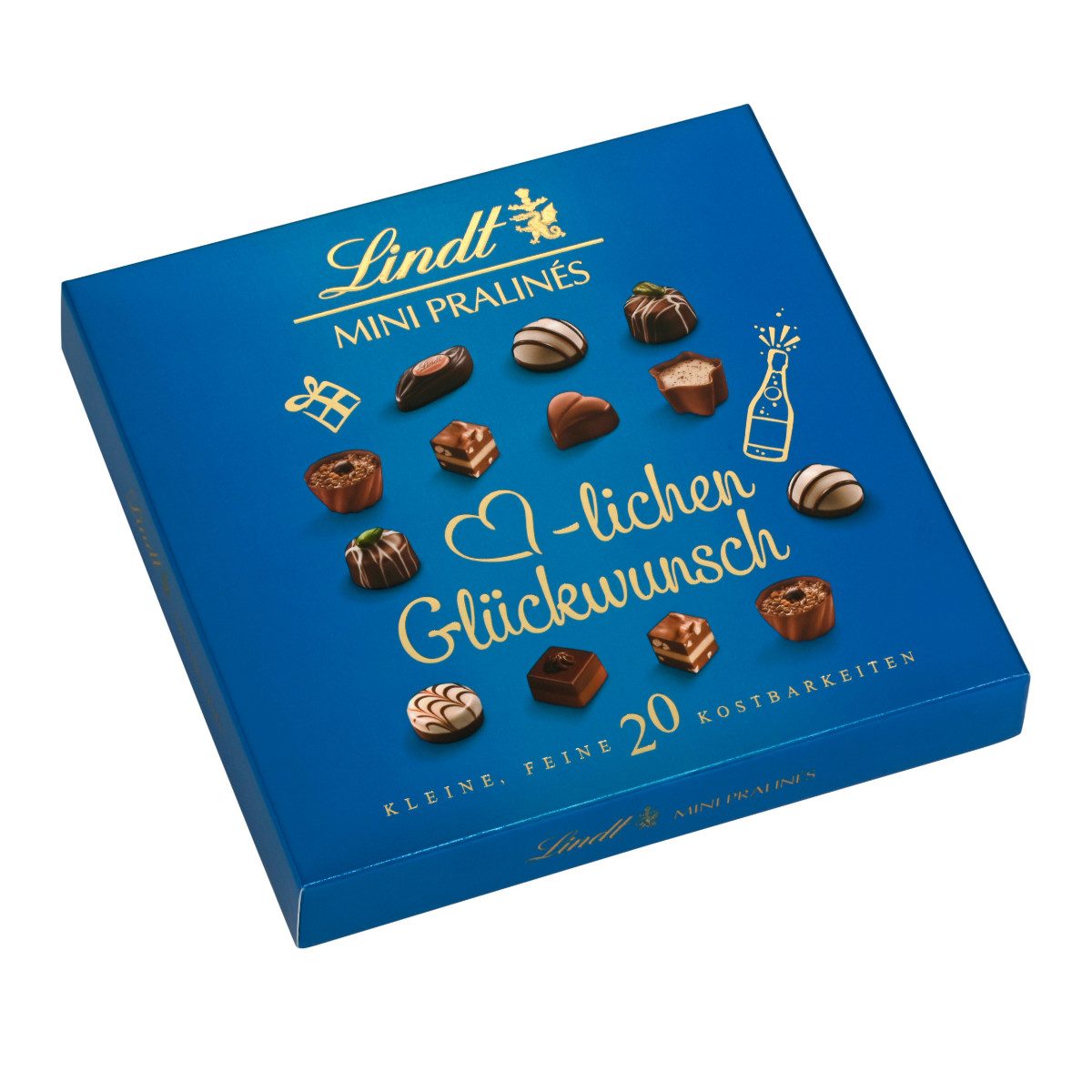 LINDT Schokolade, Lindt Mini Pralines Geburtstag in verschiedenen leckeren Sorten 100g