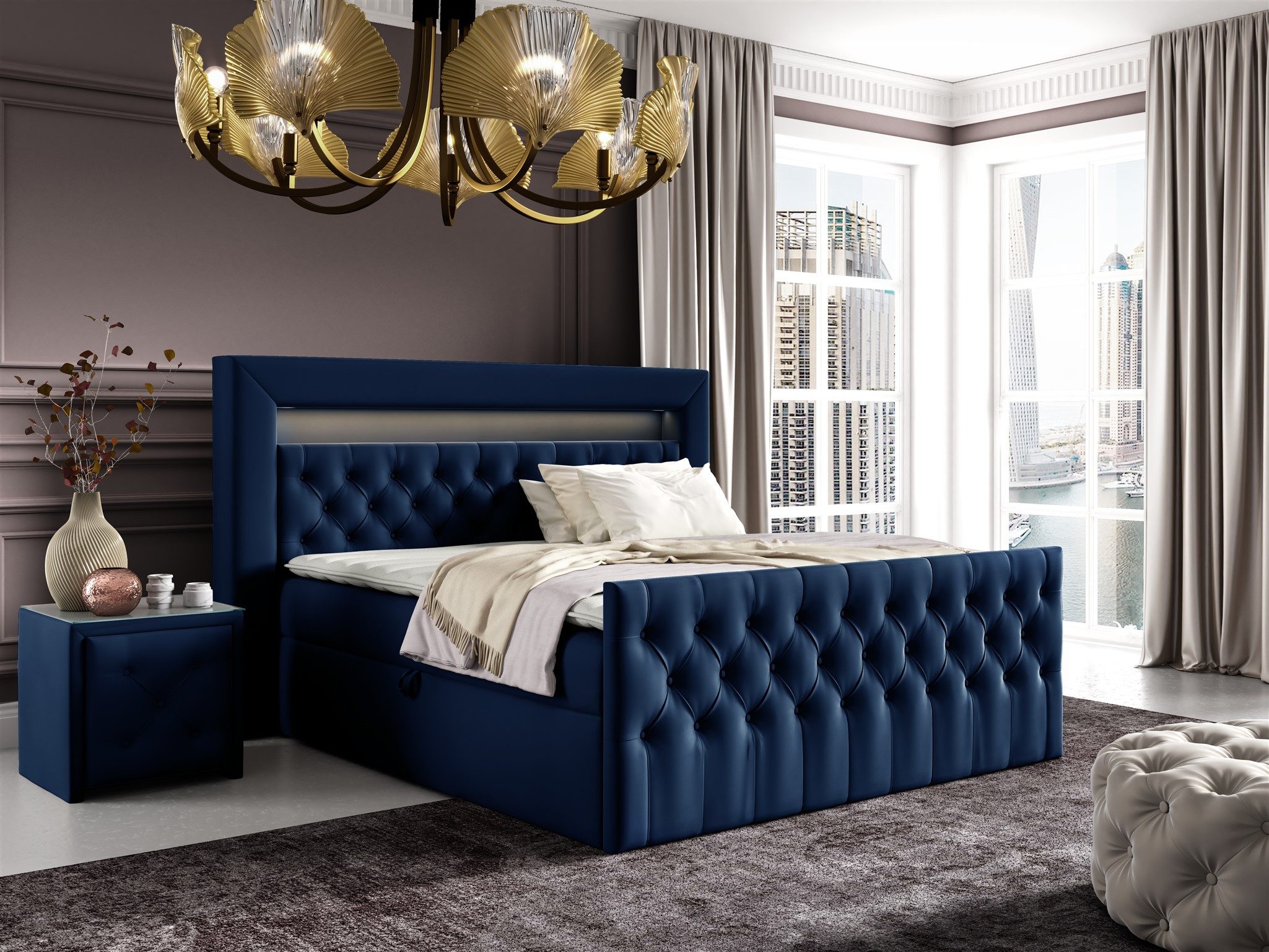 Fun Möbel Boxbett Schlafzimmerbett SEVRA Nr.4 günstig online kaufen