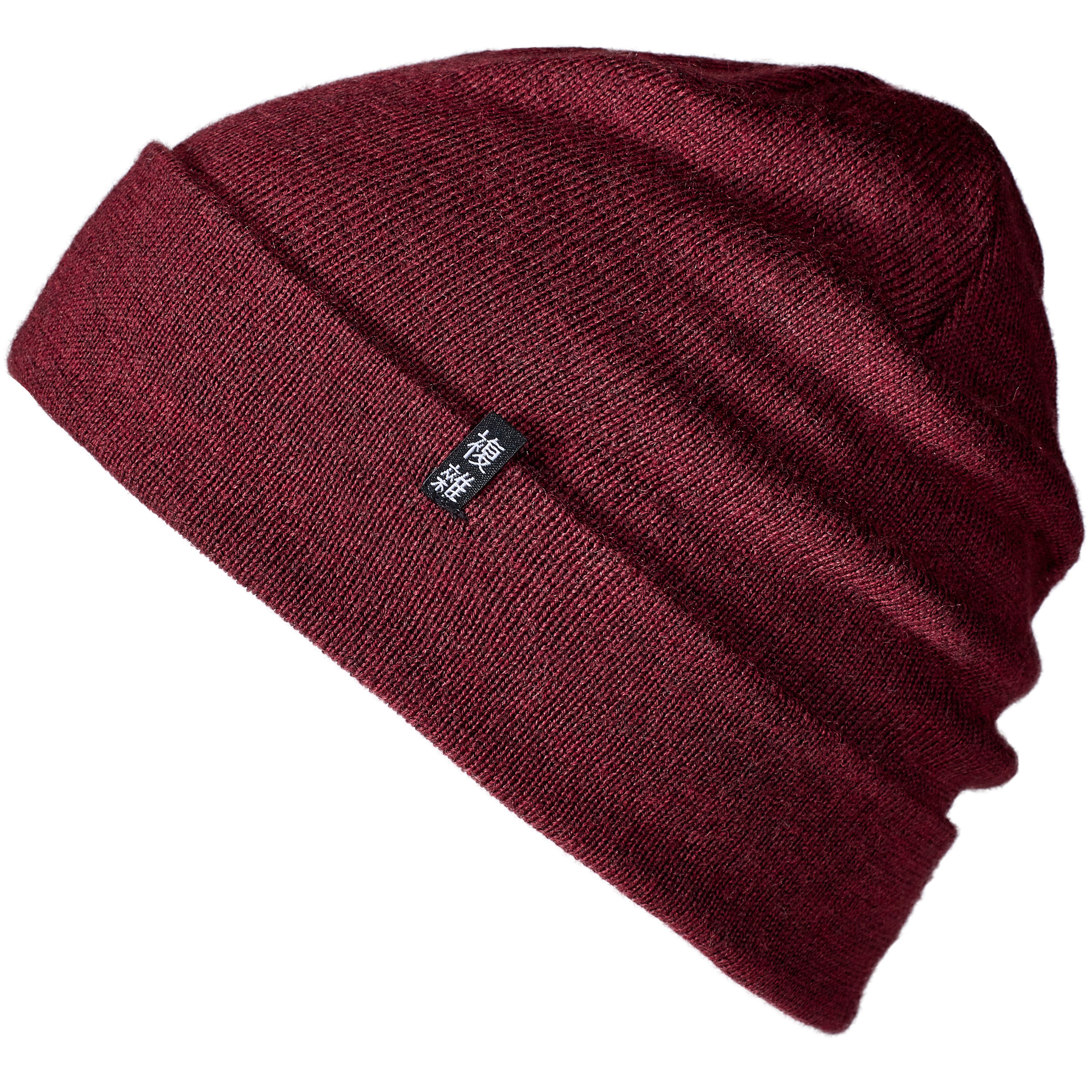 Enter the Complex Beanie Mütze, Damen und Herren 100% Merino Wolle, 2-Lagig gestrickt