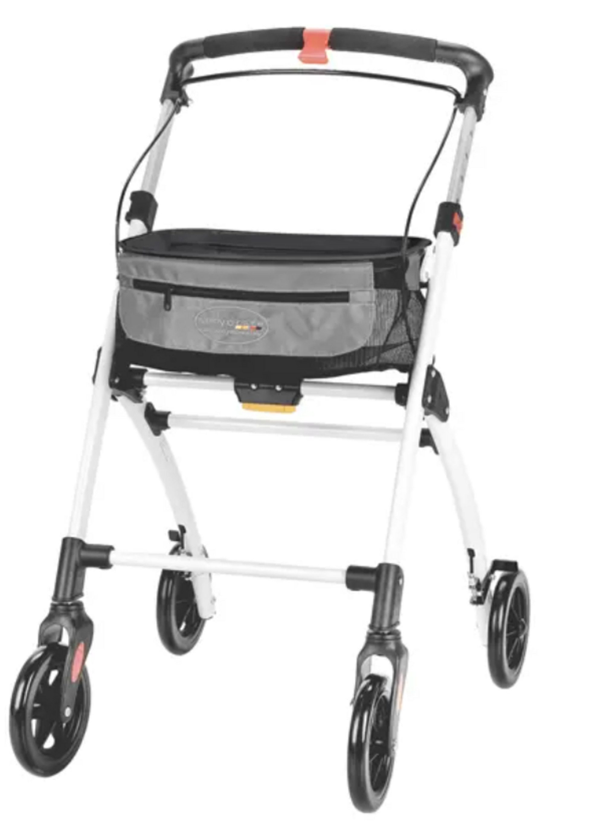 DocMed Indoor-Rollator / outdoor leichtgewicht Rollator, faltbar, sehr leicht 5fach, verstellbare Griffhöhe, Gewicht von 6kg, geeignet für Mann und Frau