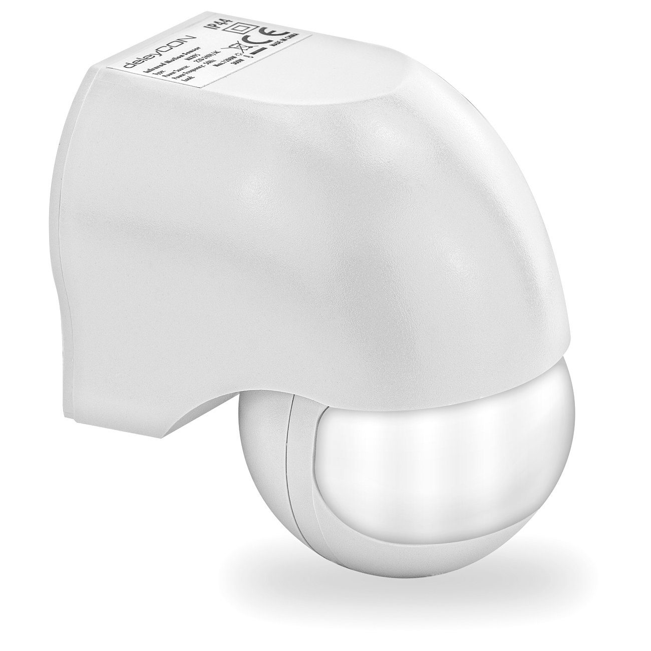 deleyCON Bewegungsmelder deleyCON Infrarot Bewegungsmelder - Innen/Außen IP44 - 180° bis 12m -
