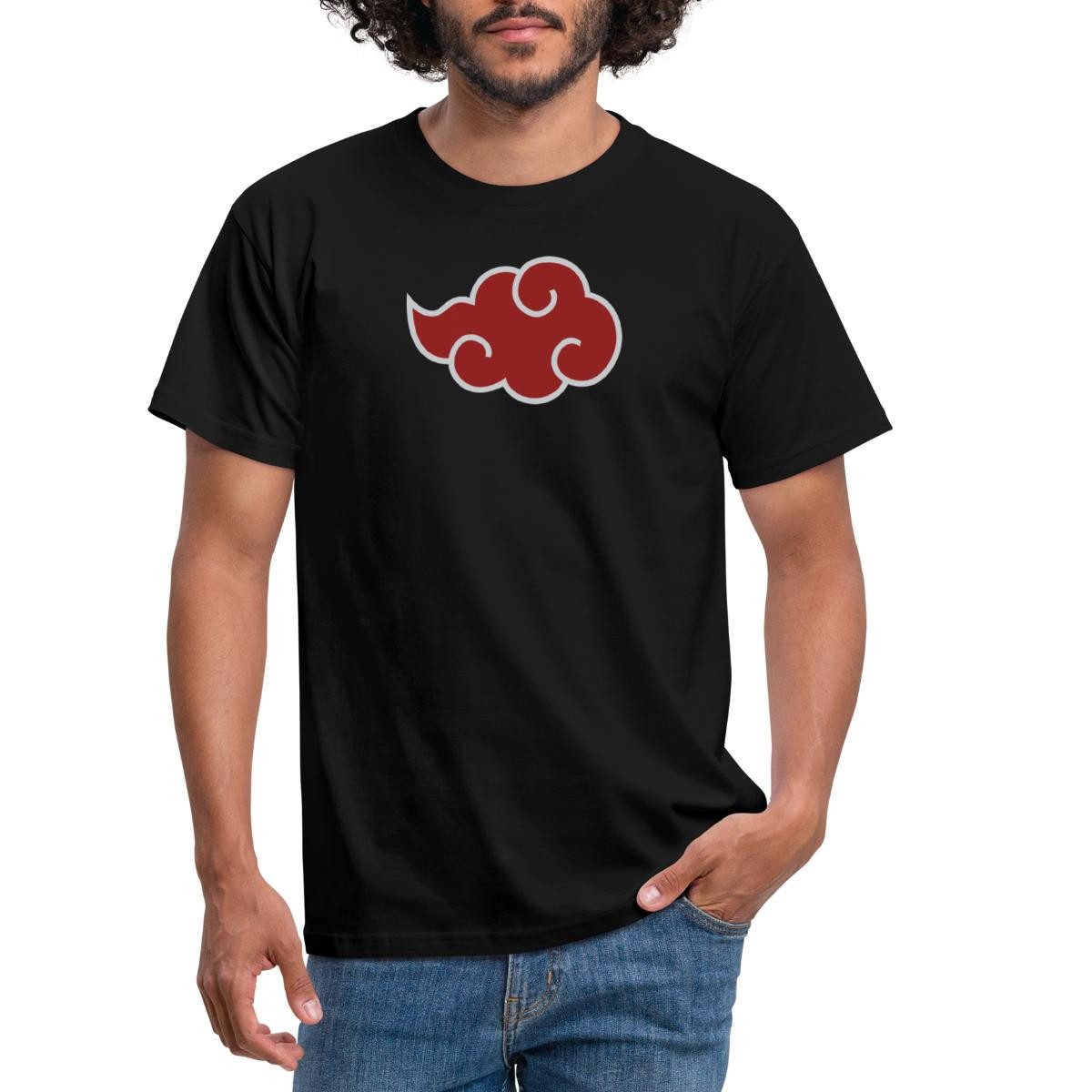 Spreadshirt T-Shirt Naruto Shippuden Akatsuki-Wolke Männer günstig online kaufen