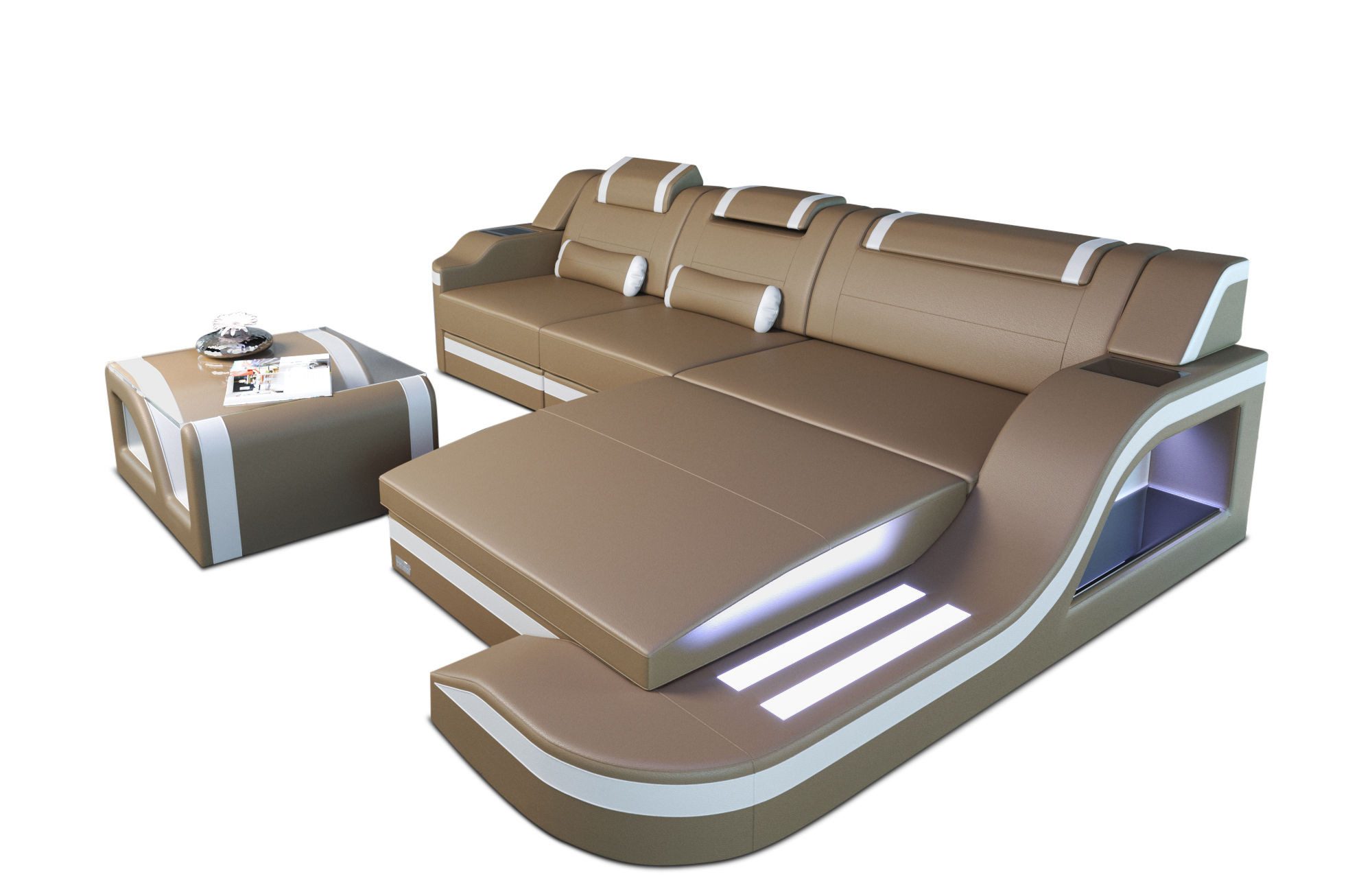 Sofa Dreams Ecksofa Ledersofa Palermo L günstig online kaufen