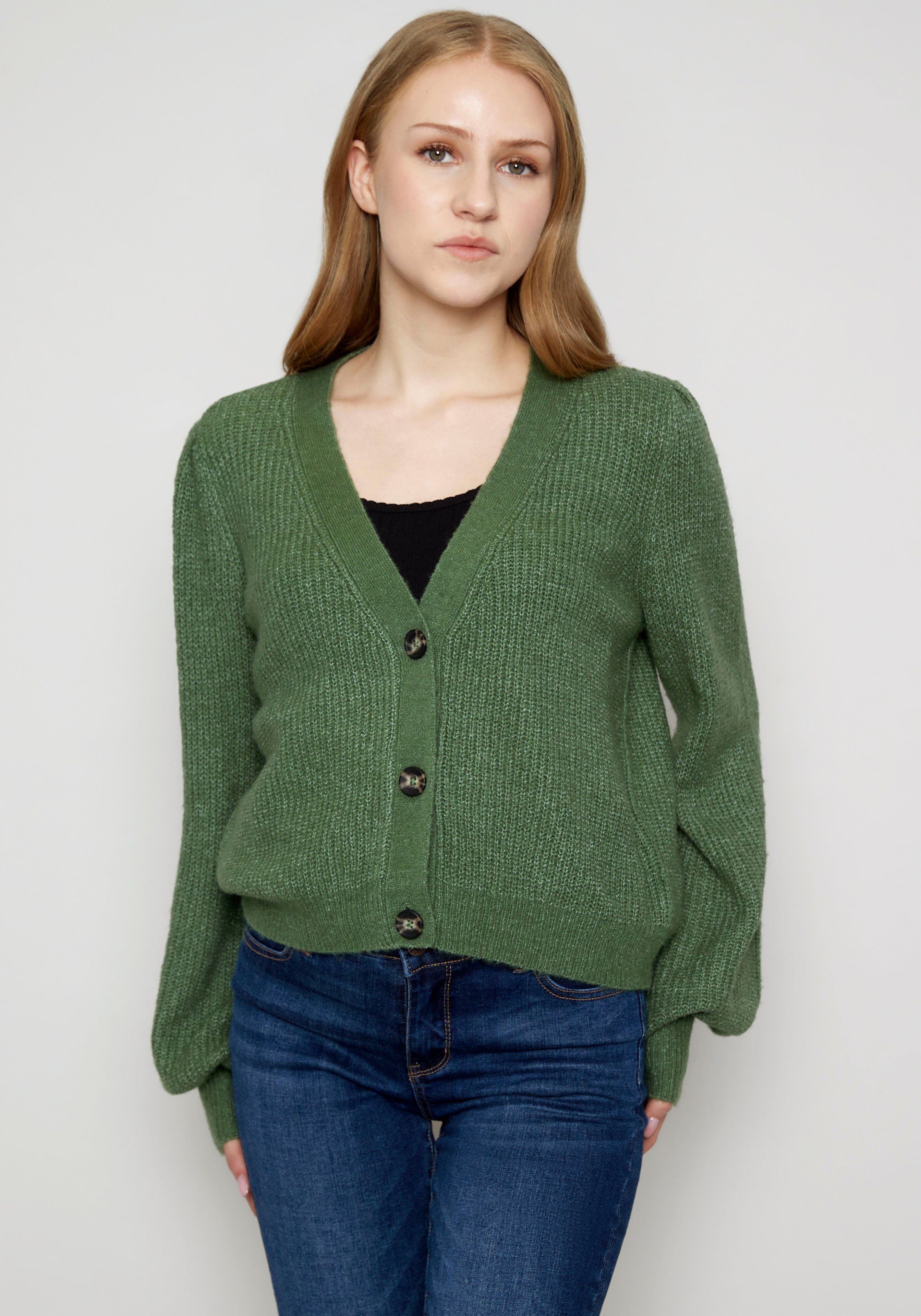 Li44lu green fern P Strickjacke HaILY’S LS marl CD