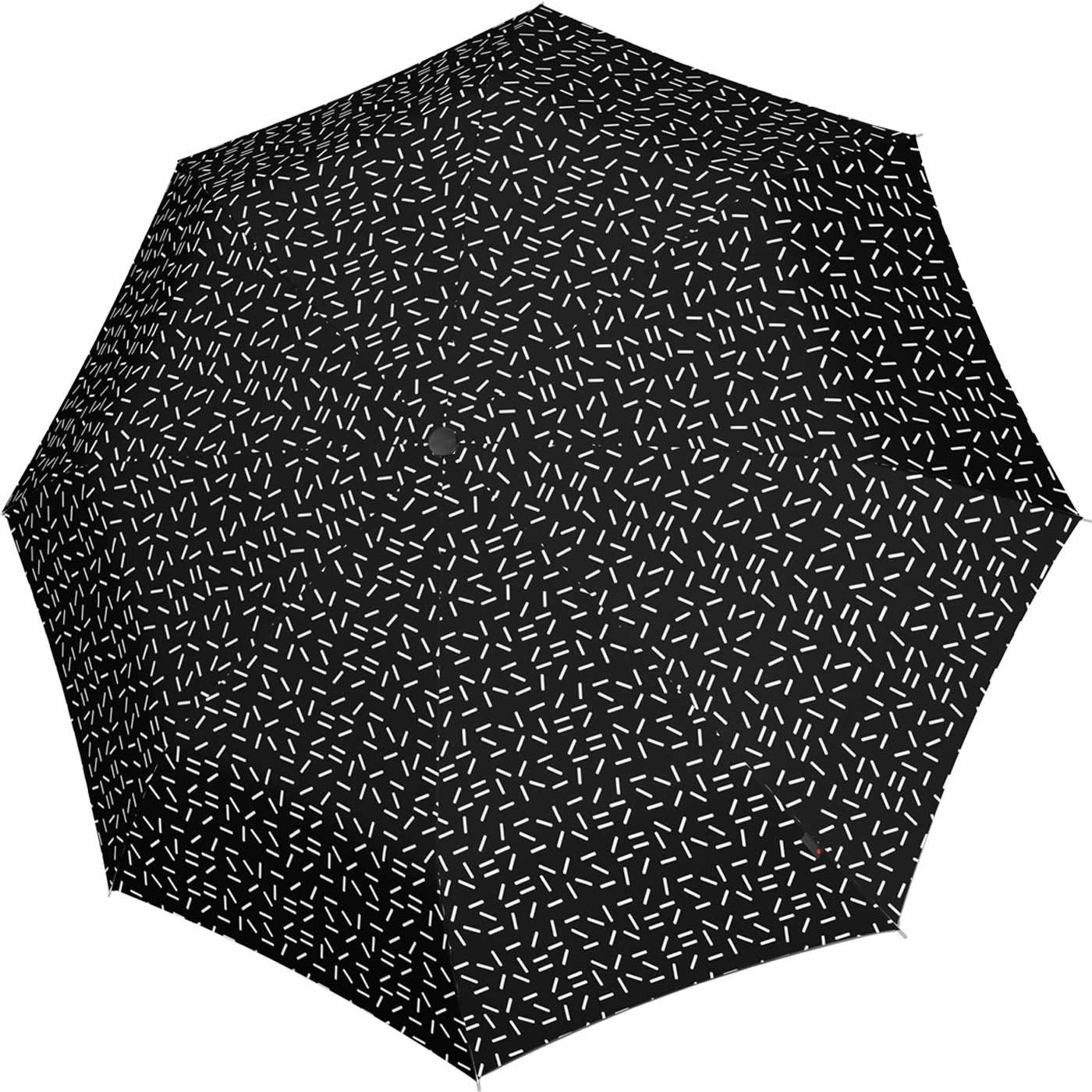 schwarz Medium Taschenregenschirm leicht 2Dance, A.050 stabil - Knirps® und Manual
